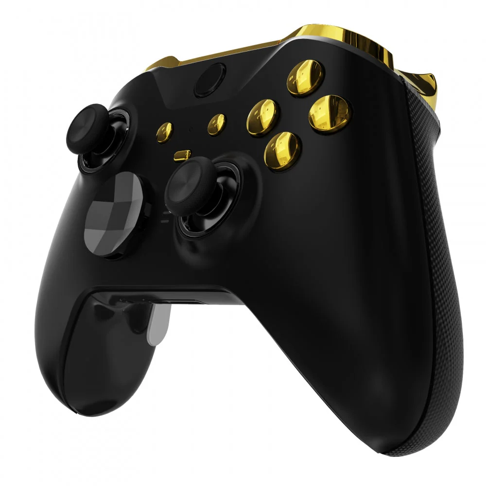 eXtremeRate Replacement Buttons Kit for Xbox One Elite Series 2  & Elite 2 Core Controller - Chrome Gold - Image 4