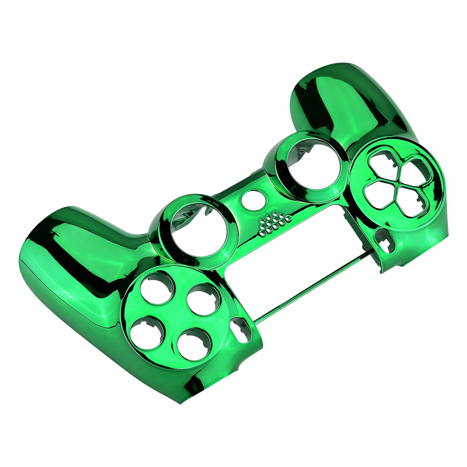 eXtremeRate Replacement Front Housing Shell for PS4 Slim Pro Controller Controller (CUH-ZCT2 JDM-040/050/055) - Chrome Green - Image 4