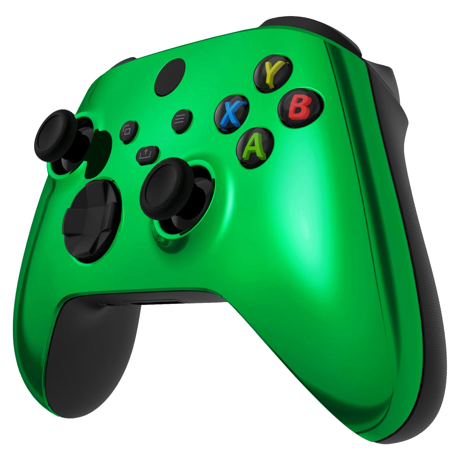 eXtremeRate Replacement Front Housing Shell for Xbox Series X & S Controller - Chrome Green - Image 5