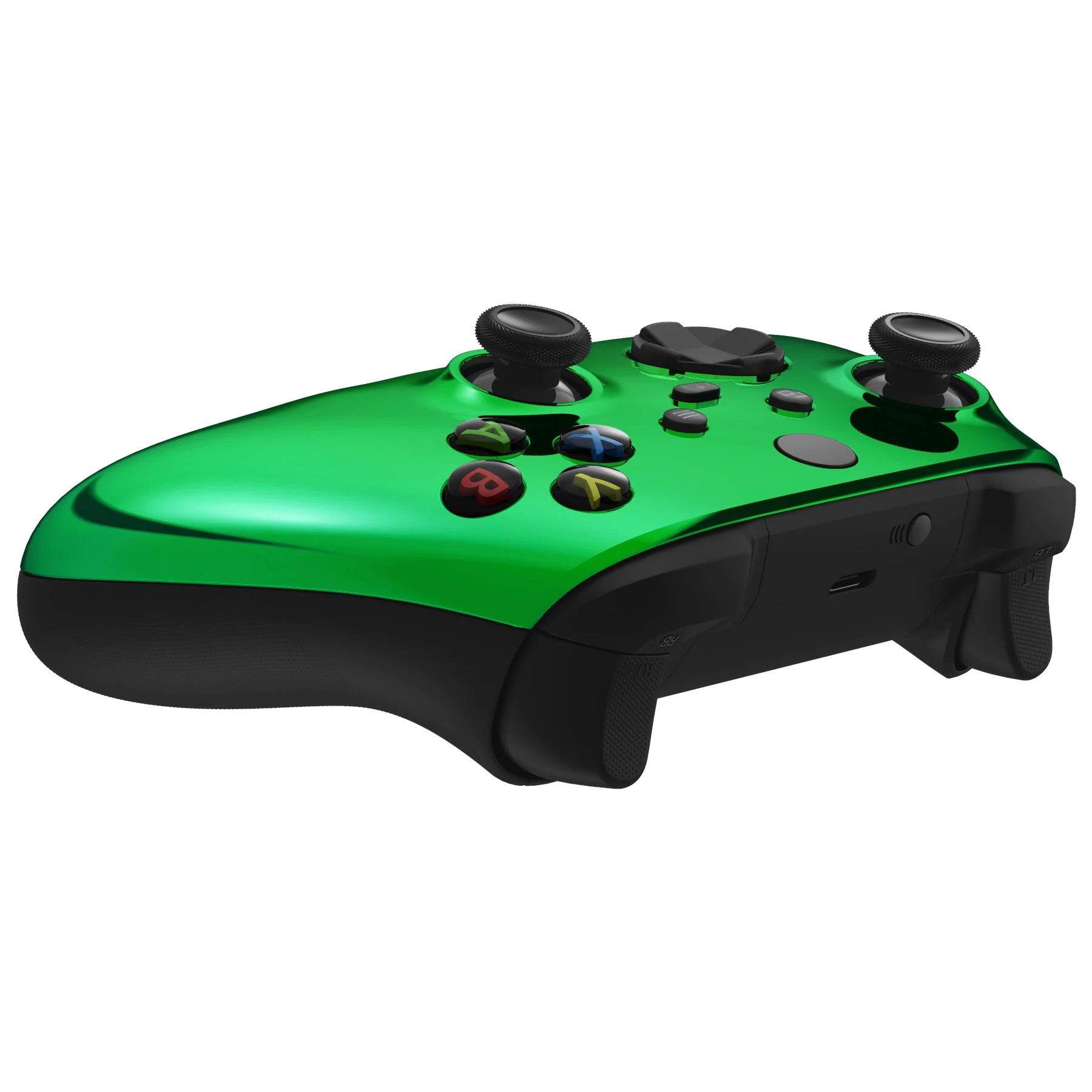 eXtremeRate Replacement Front Housing Shell for Xbox Series X & S Controller - Chrome Green - Image 7