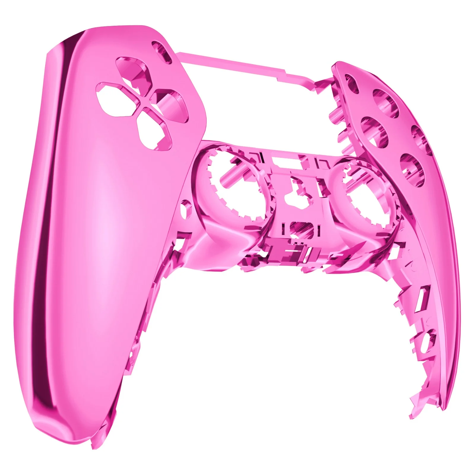 eXtremeRate Replacement Front Housing Shell Compatible with PS5 Controller BDM-010/020/030/040/050 - Chrome Pink Glossy - Image 10
