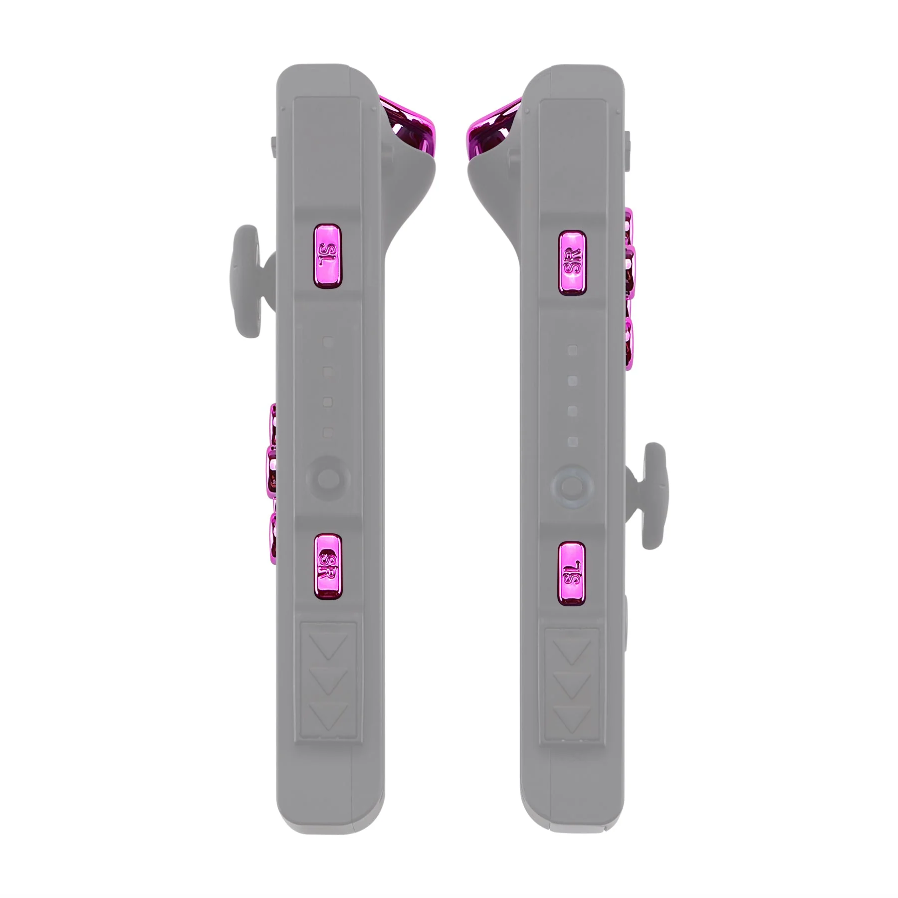 eXtremeRate Replacement Full Set Buttons for Joycon of NS Switch - Chrome Pink Glossy - Image 7