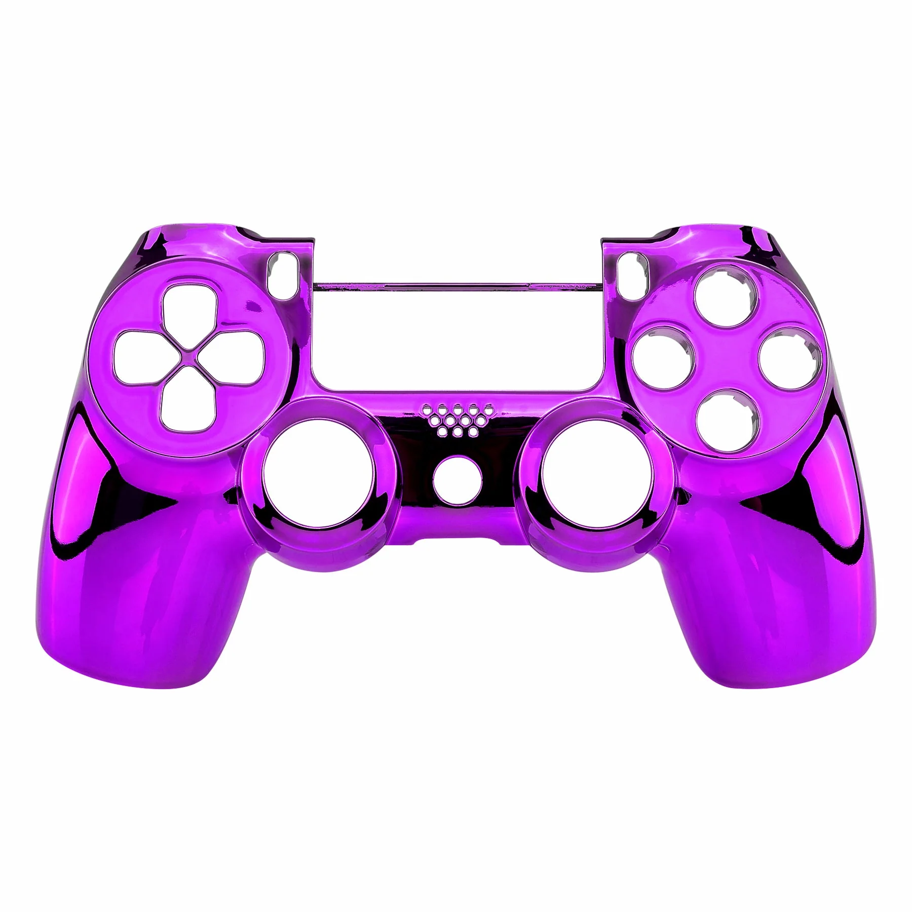 eXtremeRate Replacement Front Housing Shell for PS4 Slim Pro Controller Controller (CUH-ZCT2 JDM-040/050/055) - Chrome Purple - Image 2