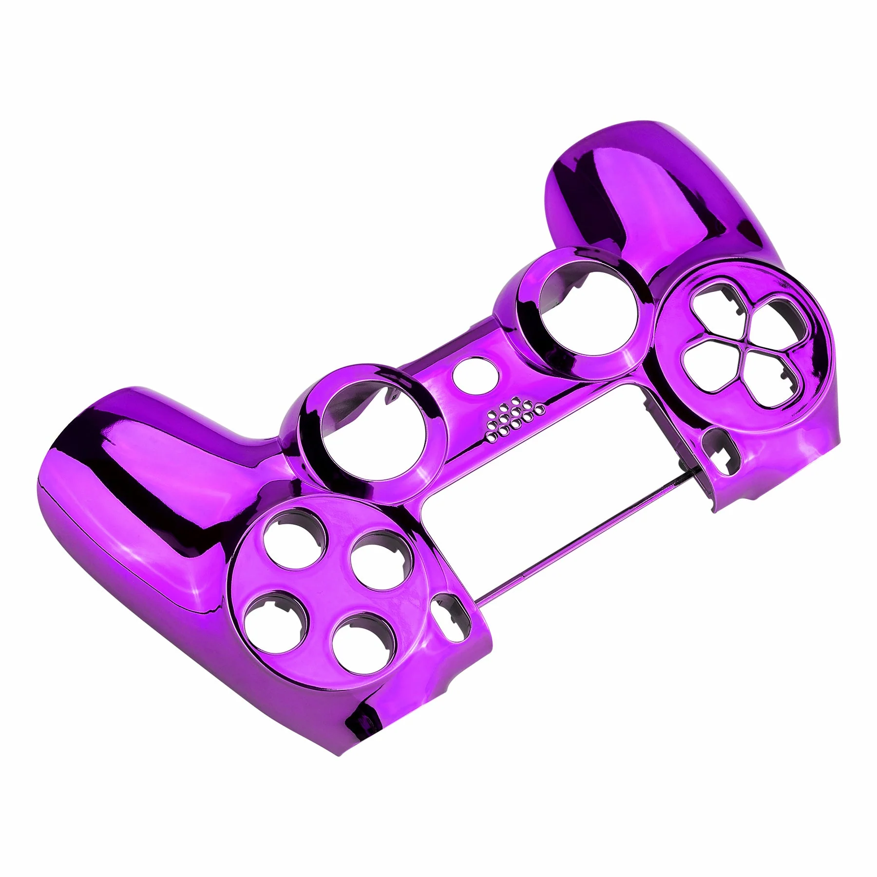 eXtremeRate Replacement Front Housing Shell for PS4 Slim Pro Controller Controller (CUH-ZCT2 JDM-040/050/055) - Chrome Purple - Image 4
