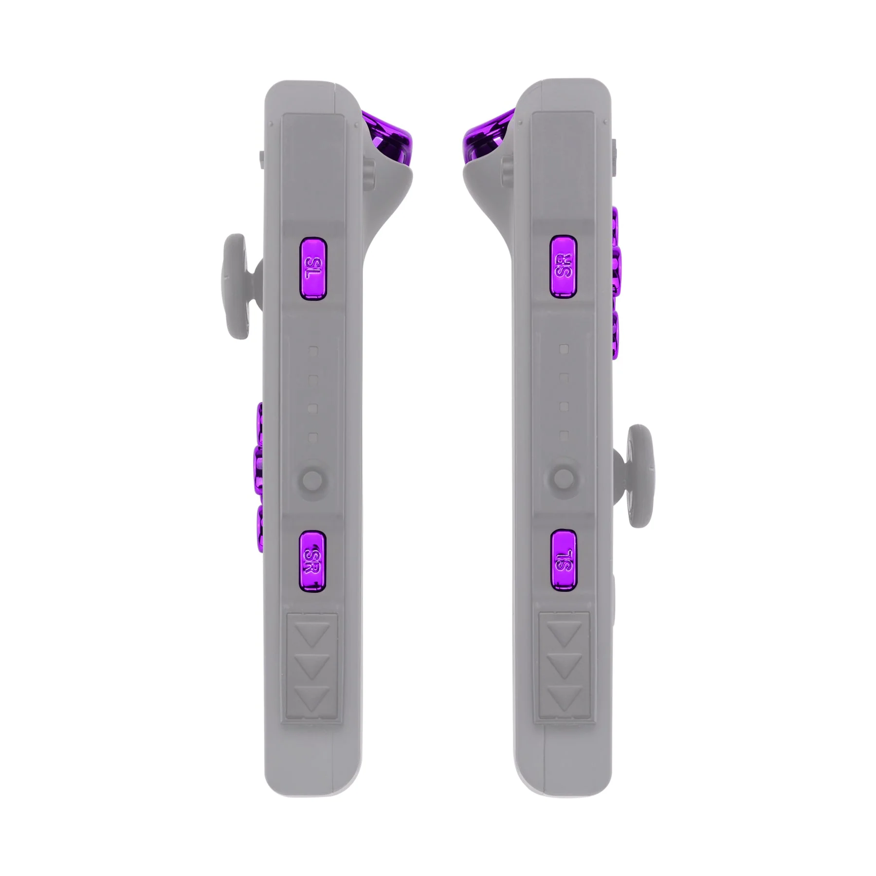 eXtremeRate Replacement Full Set Buttons for Joycon of NS Switch - Chrome Purple Glossy - Image 7