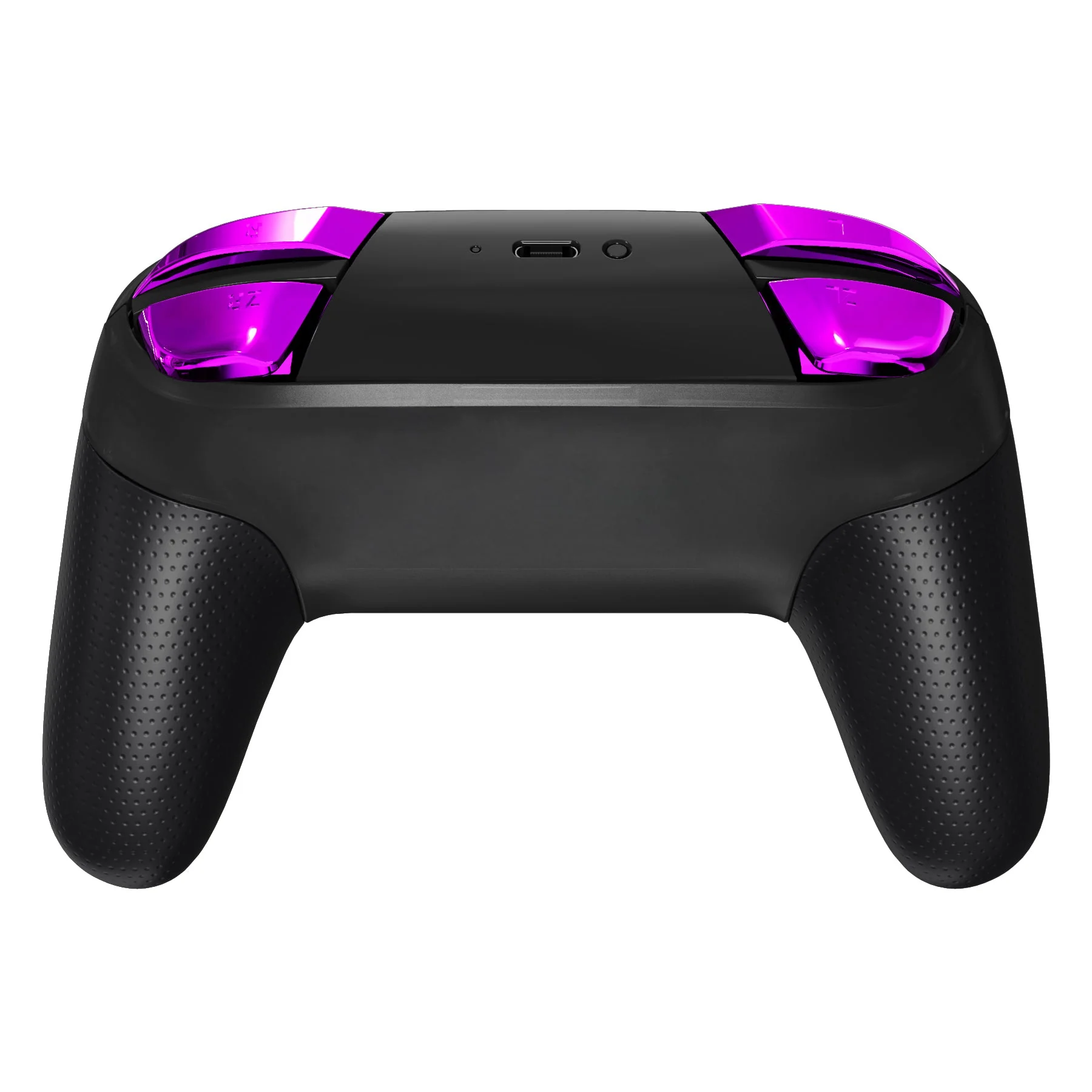 eXtremeRate DIY Replacement Full Set Buttons for Nintendo Switch Pro Controller - Chrome Purple Glossy - Image 8