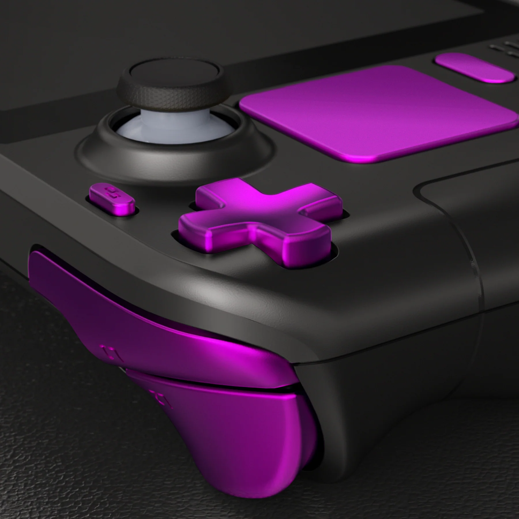 eXtremeRate Replacement Full Set Buttons for Steam Deck LCD - Chrome Purple - Image 10