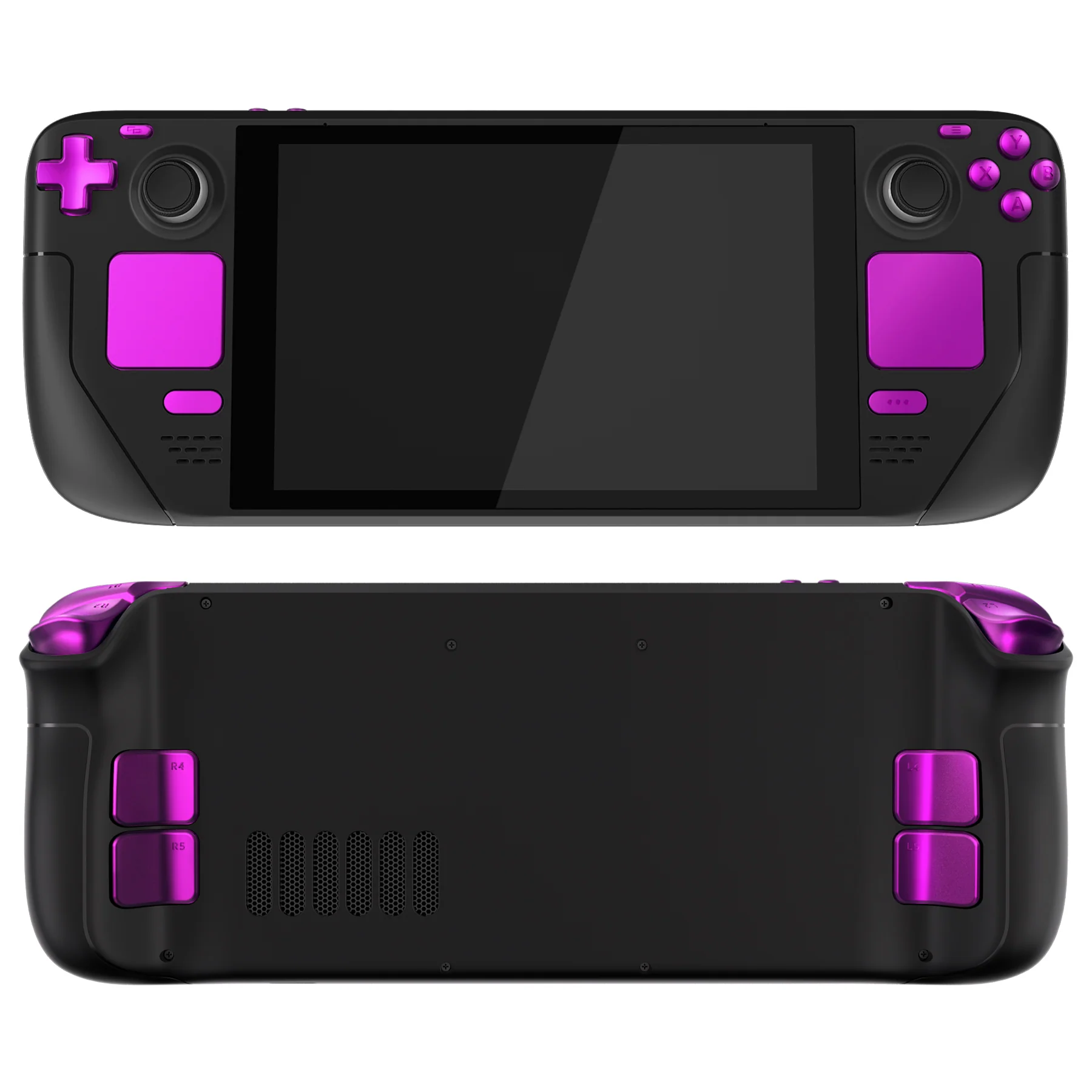 eXtremeRate Replacement Full Set Buttons for Steam Deck LCD - Chrome Purple - Image 5