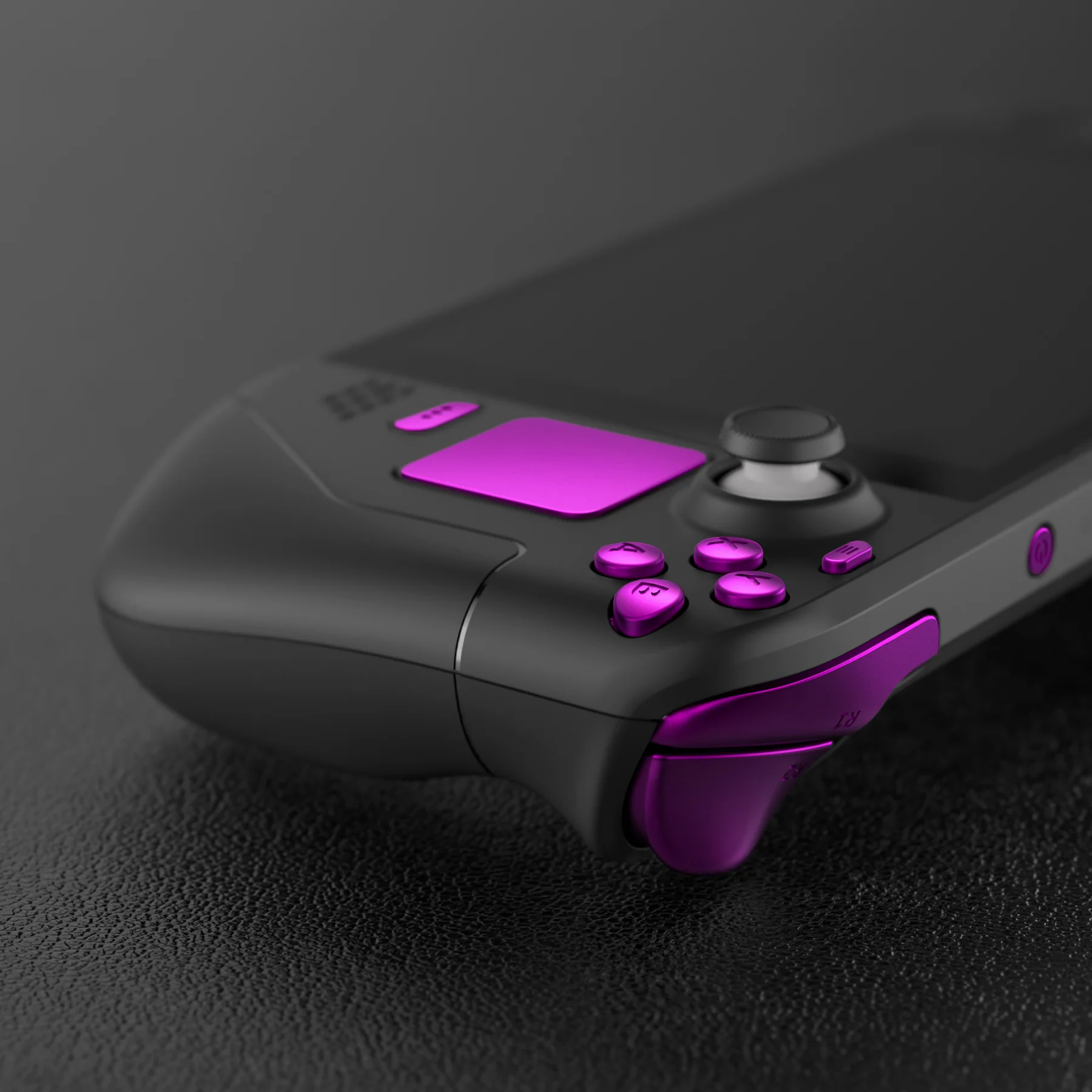 eXtremeRate Replacement Full Set Buttons for Steam Deck LCD - Chrome Purple - Image 9