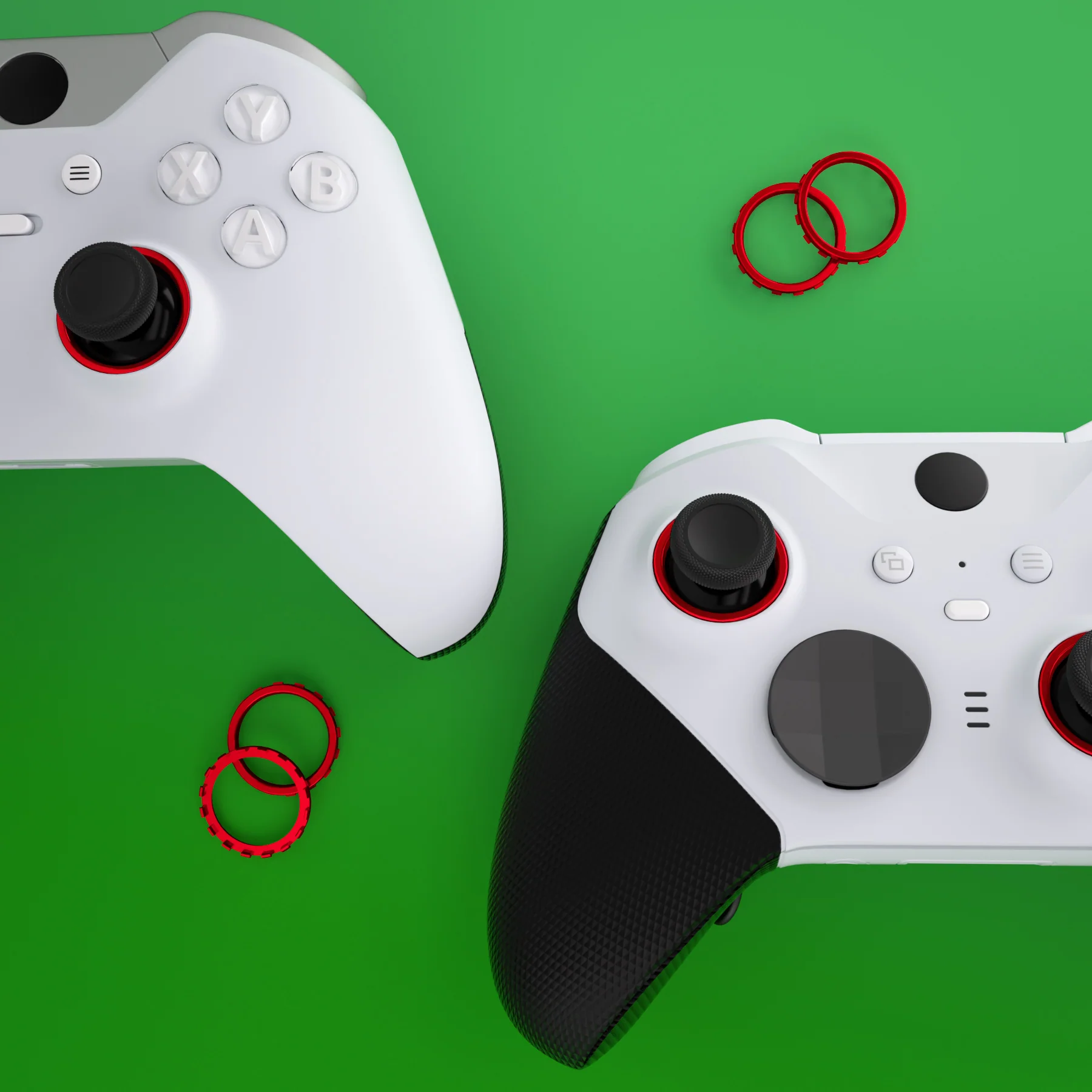 eXtremeRate Custom Accent Rings for Xbox Elite Series 2 Core & for Elite Series 2 & for Xbox One Elite Controller, Compatible with eXtremeRate ASR Version Shell for Xbox Series X/S Controller - Chrome Red - Image 11