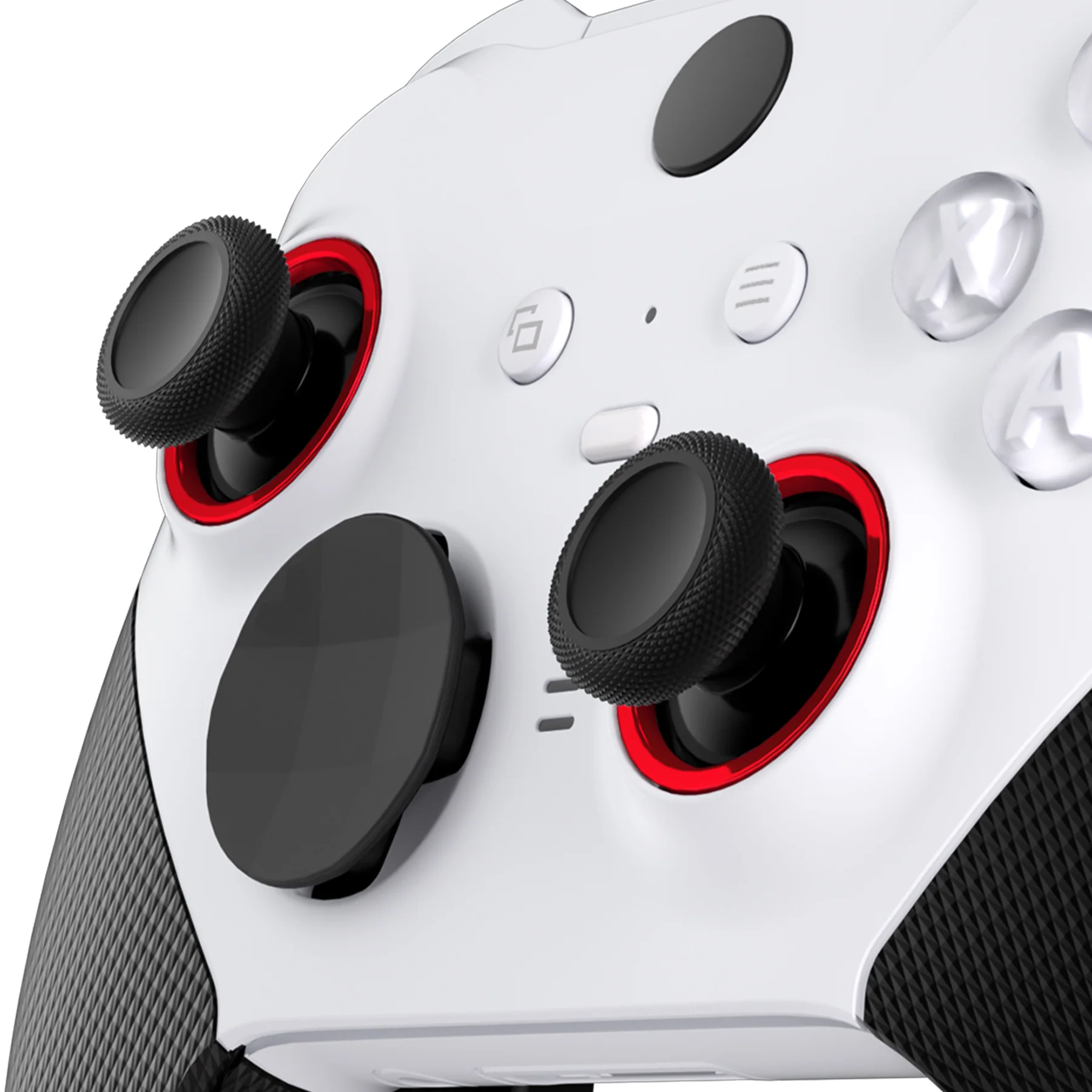 eXtremeRate Custom Accent Rings for Xbox Elite Series 2 Core & for Elite Series 2 & for Xbox One Elite Controller, Compatible with eXtremeRate ASR Version Shell for Xbox Series X/S Controller - Chrome Red - Image 7
