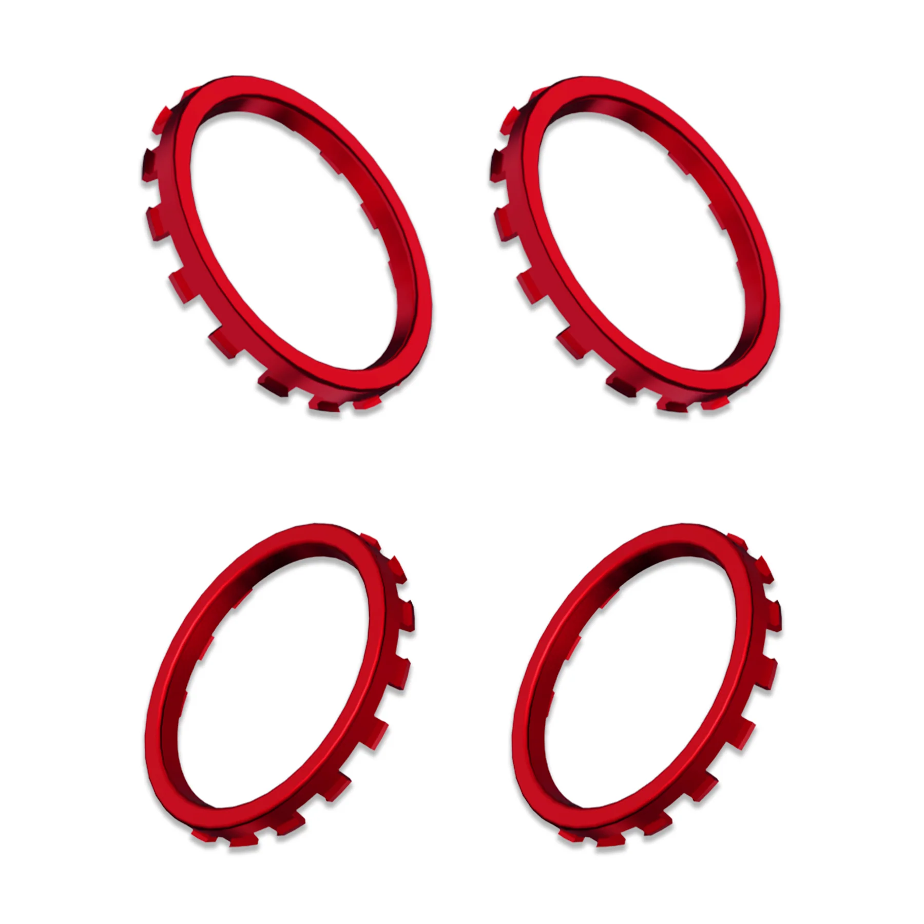 eXtremeRate Custom Accent Rings for Xbox Elite Series 2 Core & for Elite Series 2 & for Xbox One Elite Controller, Compatible with eXtremeRate ASR Version Shell for Xbox Series X/S Controller - Chrome Red - Image 8