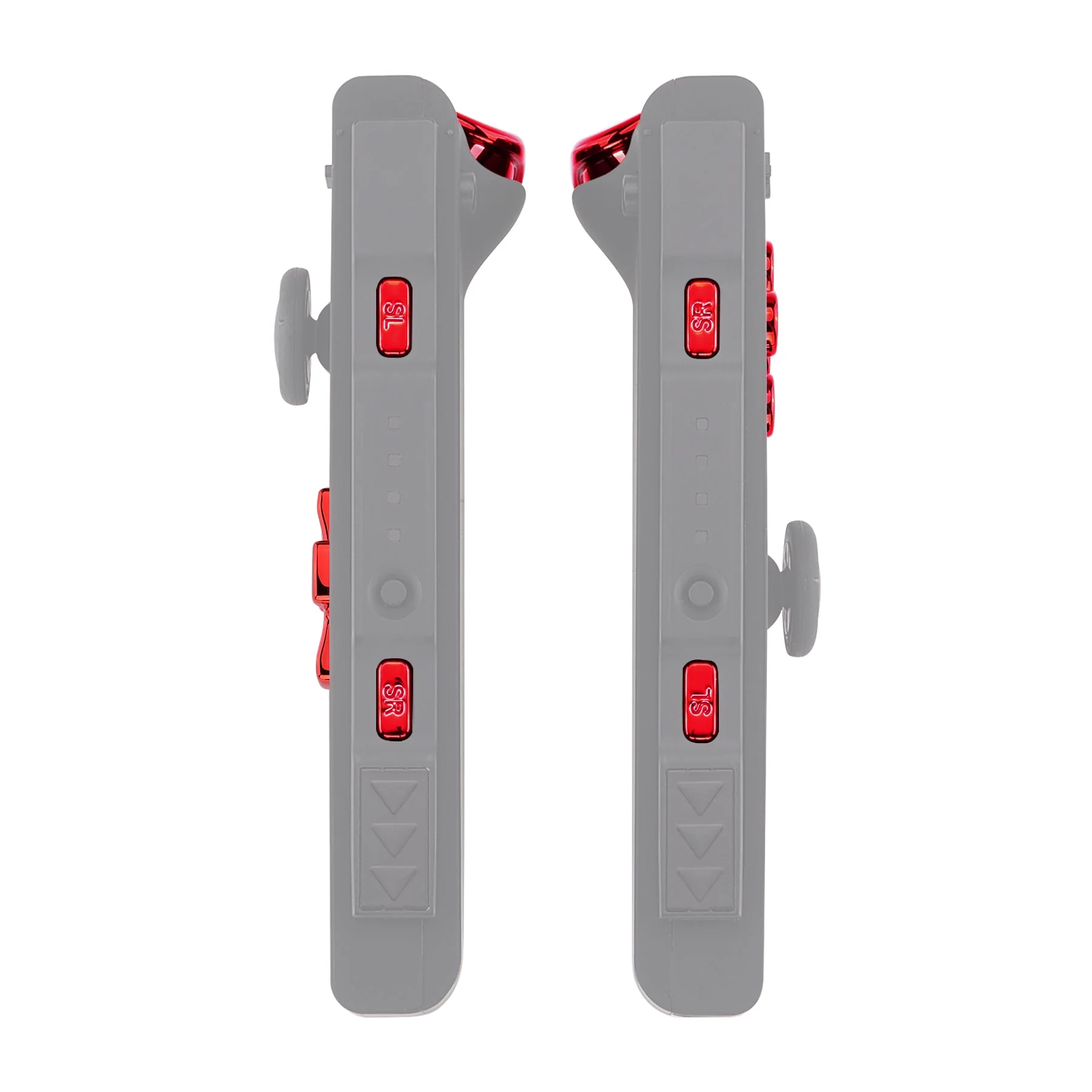 eXtremeRate Dpad Version Replacement Full Set Buttons for Joycon of Switch (D-pad ONLY Fits for eXtremeRate D-pad Shell for Joycon) - Chrome Red - Image 8