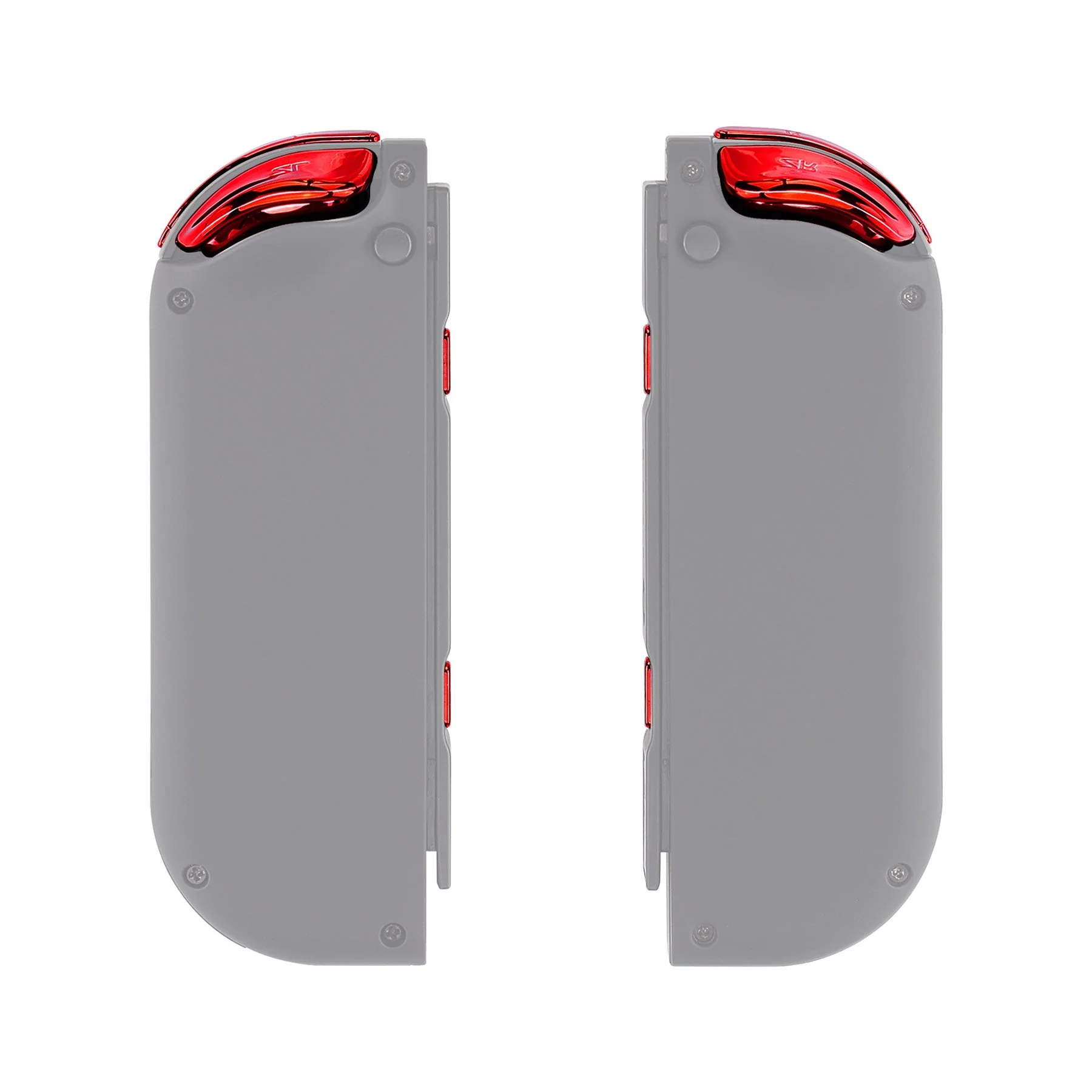 eXtremeRate Dpad Version Replacement Full Set Buttons for Joycon of Switch (D-pad ONLY Fits for eXtremeRate D-pad Shell for Joycon) - Chrome Red - Image 9