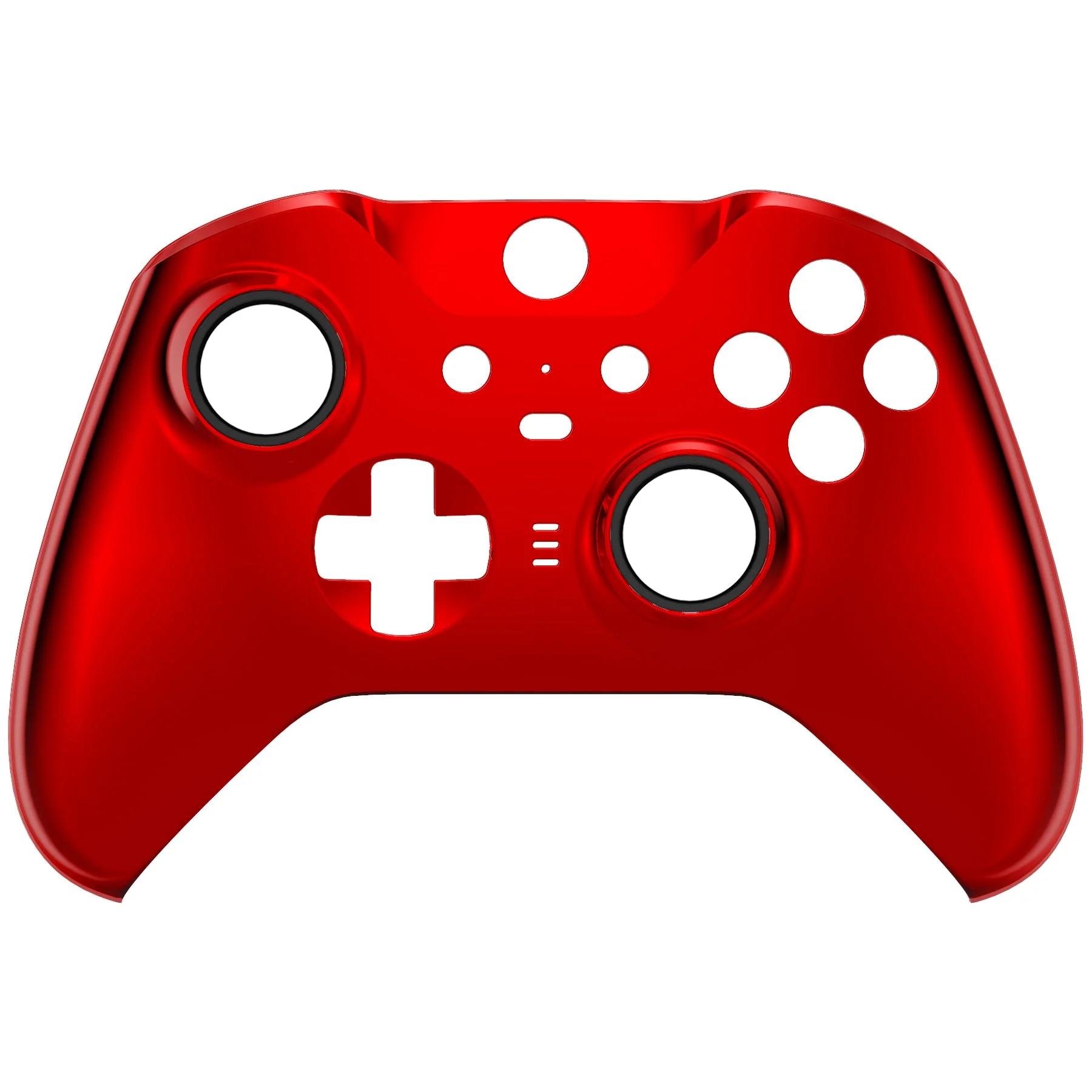 eXtremeRate Replacement Front Housing Shell Case with Accent Rings for Xbox One Elite Series 2 & Elite 2 Core Controller (Model 1797) - Chrome Red Glossy - Image 8