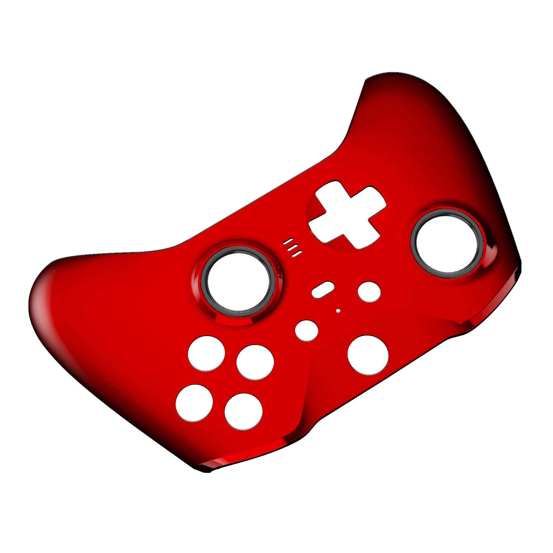 eXtremeRate Replacement Front Housing Shell Case with Accent Rings for Xbox One Elite Series 2 & Elite 2 Core Controller (Model 1797) - Chrome Red Glossy - Image 9