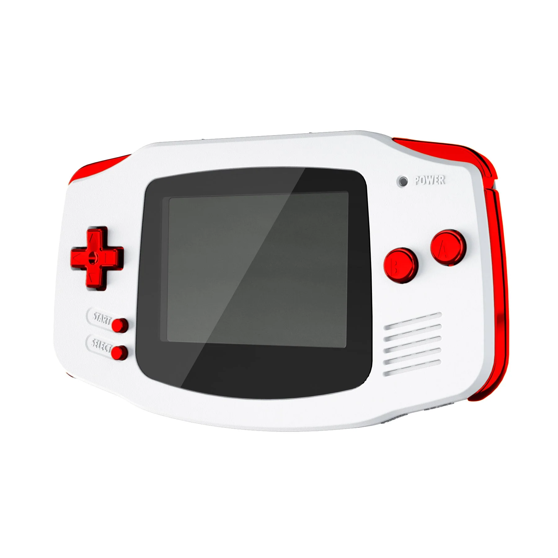 eXtremeRate GBA Replacement Full Set Buttons for Gameboy Advance - Chrome Red - Image 6