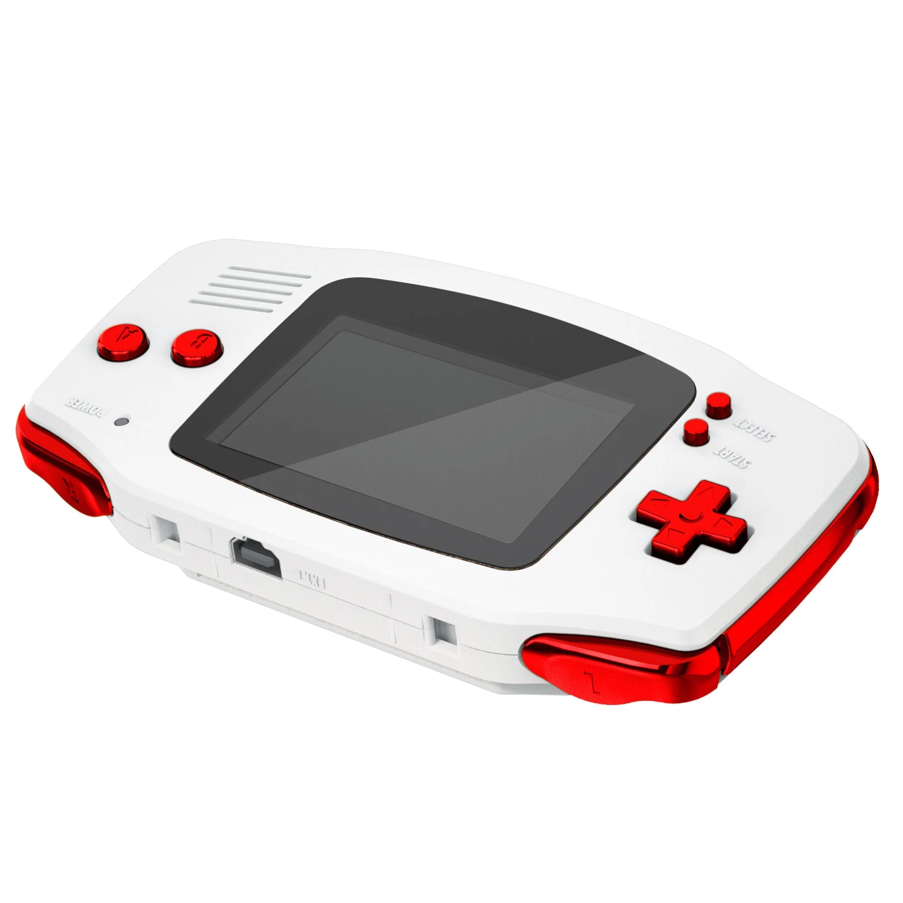 eXtremeRate GBA Replacement Full Set Buttons for Gameboy Advance - Chrome Red - Image 8