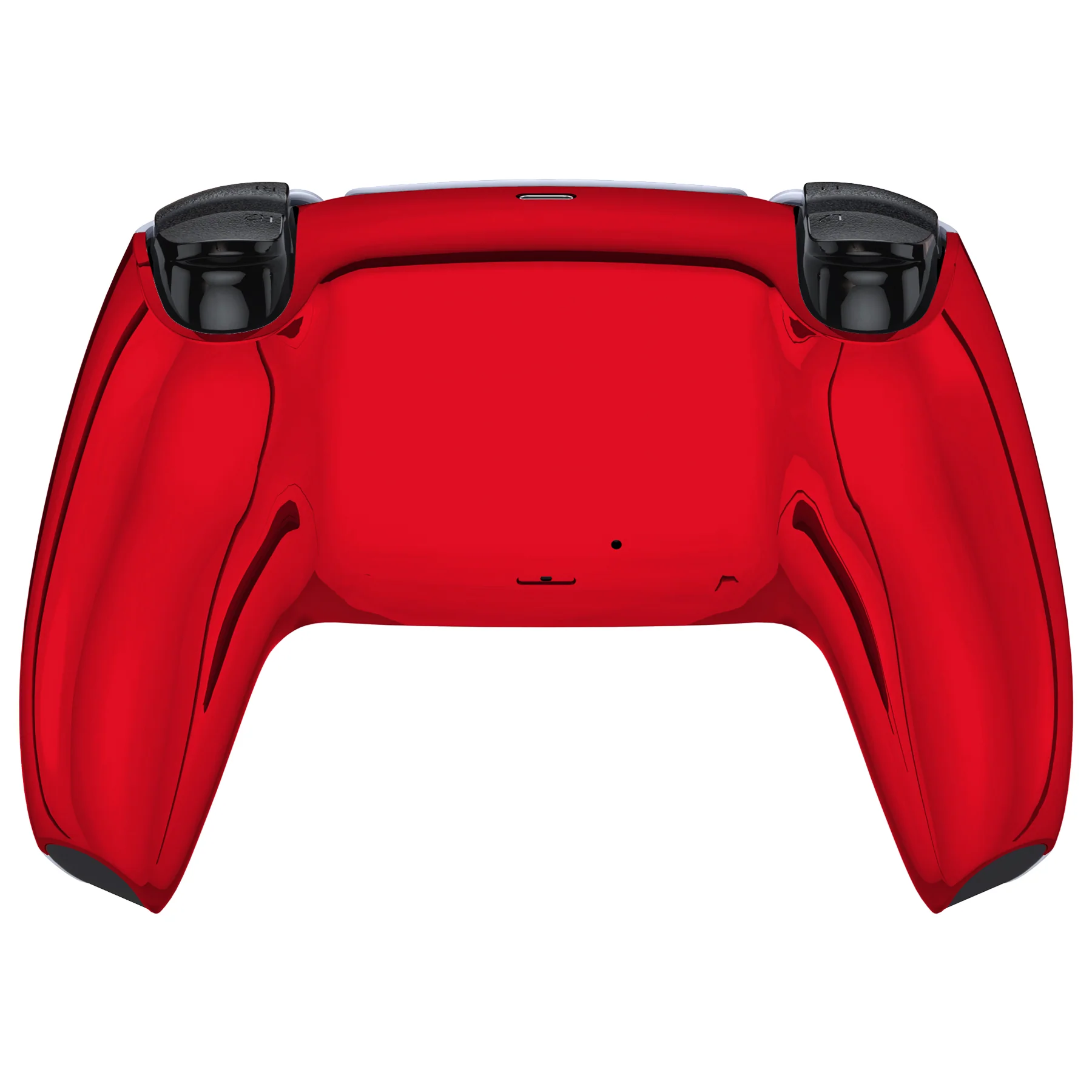 eXtremeRate Replacement Back Housing Bottom Shell Compatible with PS5 Controller BDM-010/020/030/040/050 - Chrome Red Glossy - Image 2
