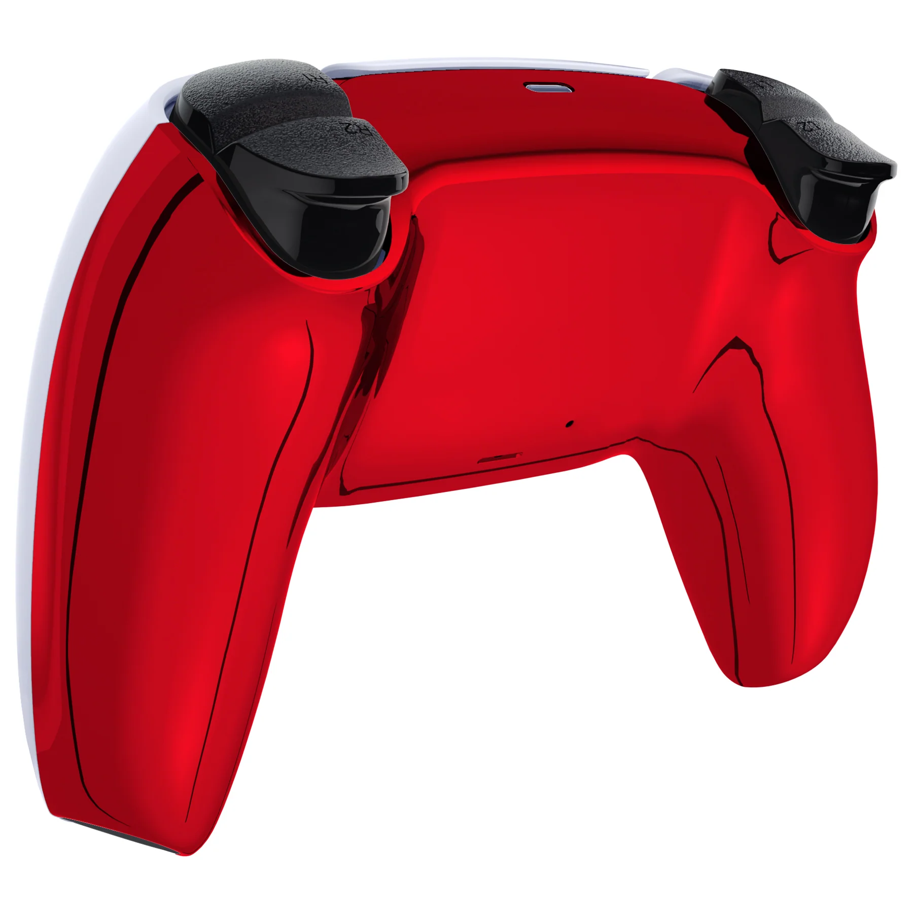 eXtremeRate Replacement Back Housing Bottom Shell Compatible with PS5 Controller BDM-010/020/030/040/050 - Chrome Red Glossy - Image 4