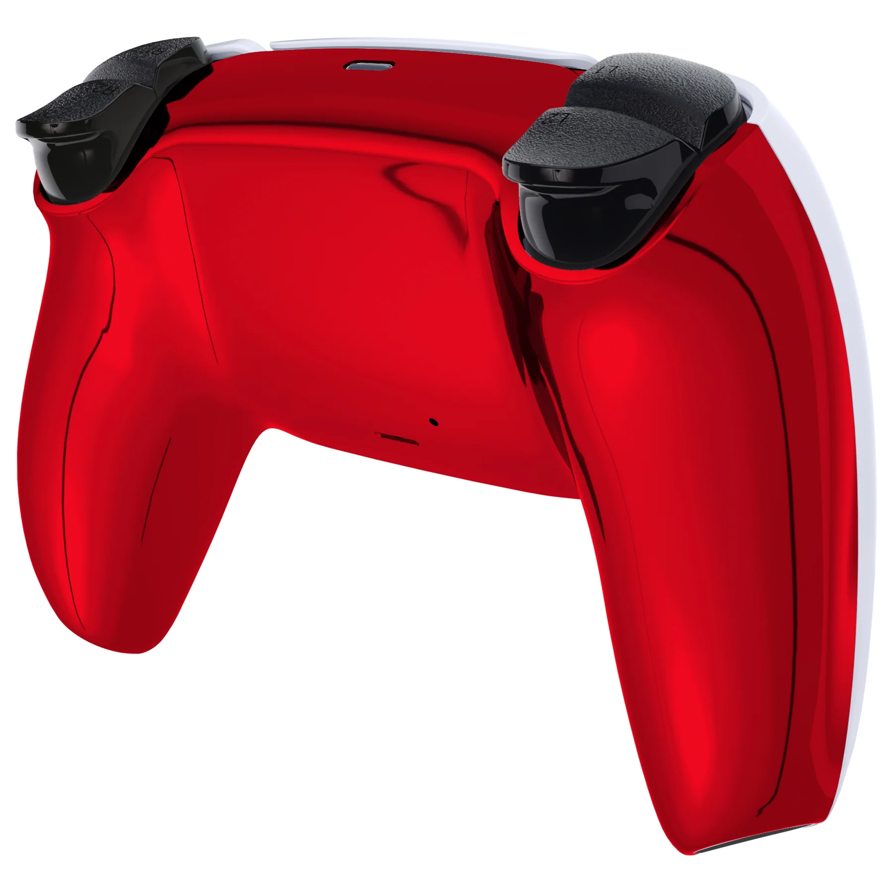 eXtremeRate Replacement Back Housing Bottom Shell Compatible with PS5 Controller BDM-010/020/030/040/050 - Chrome Red Glossy - Image 5