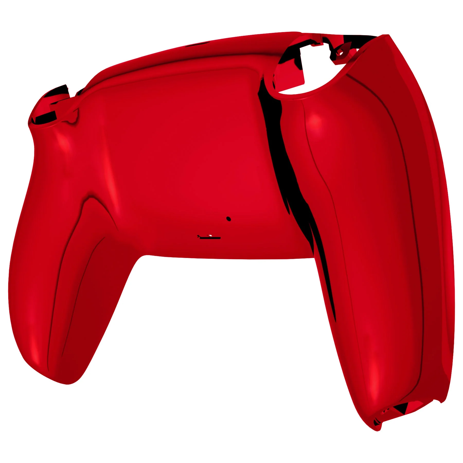 eXtremeRate Replacement Back Housing Bottom Shell Compatible with PS5 Controller BDM-010/020/030/040/050 - Chrome Red Glossy - Image 8