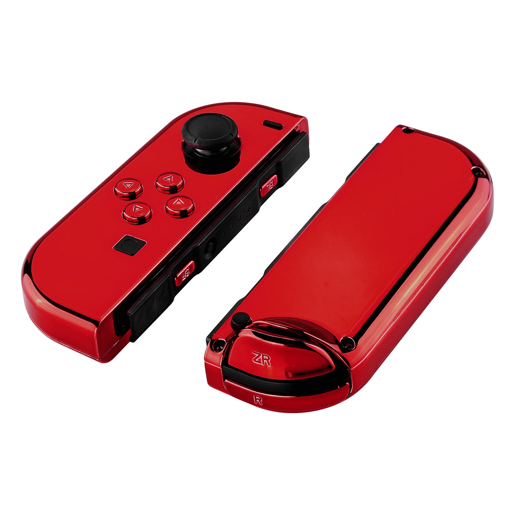 eXtremeRate Replacement Full Set Shell Case with Buttons for Joycon of NS Switch - Chrome Red - Image 9