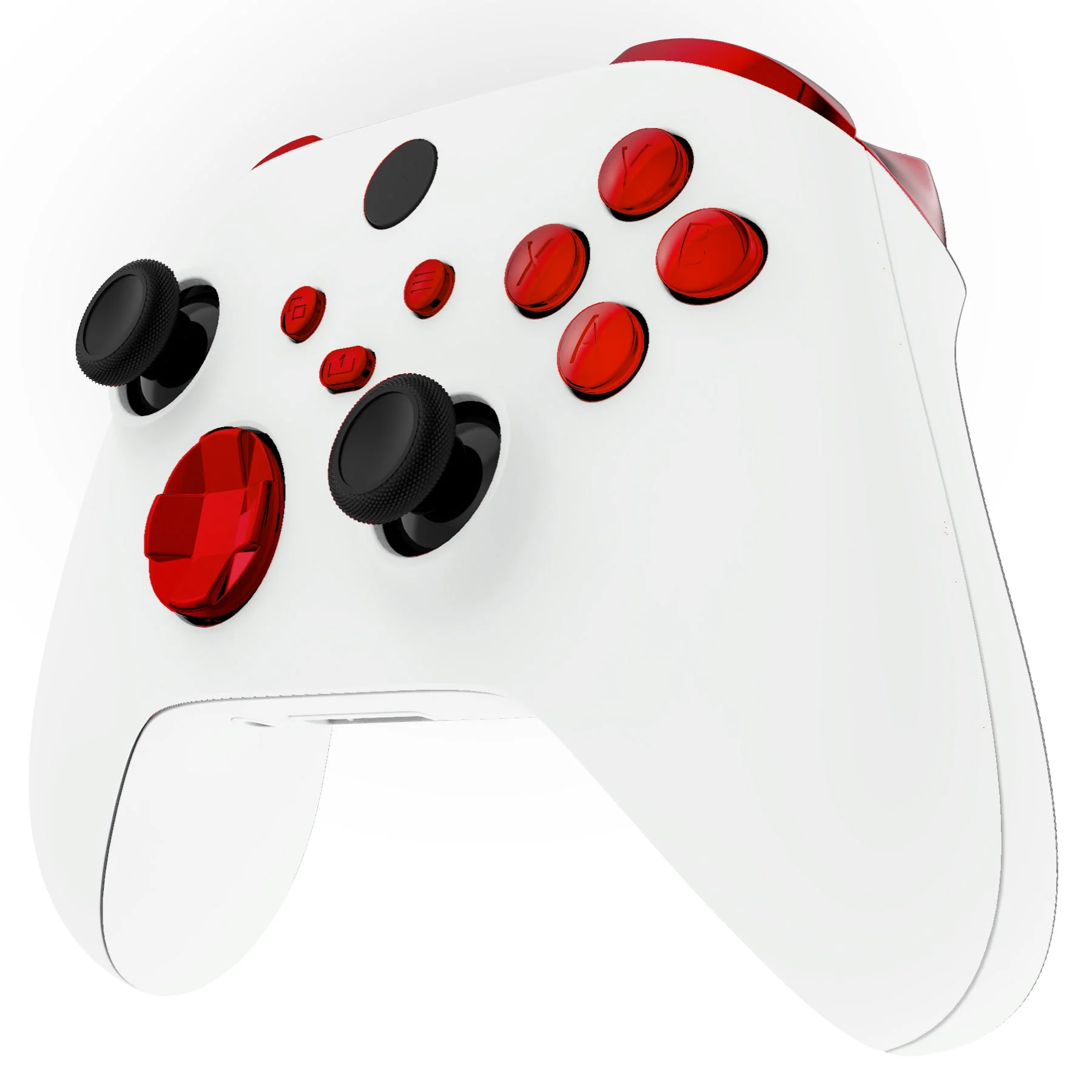 eXtremeRate Replacement Full Set Buttons for Xbox Series X & S Controller - Chrome Red - Image 4