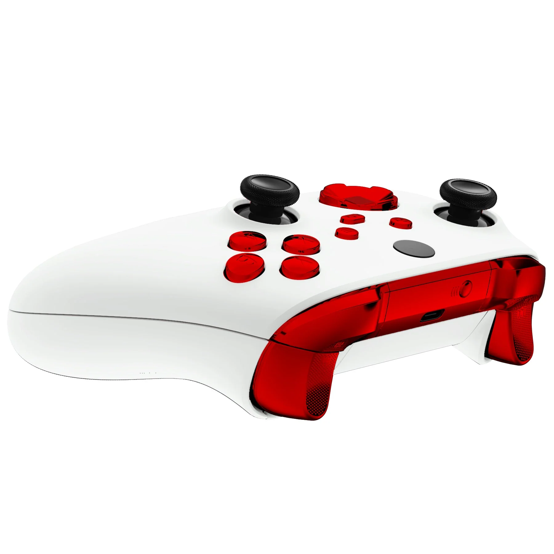 eXtremeRate Replacement Full Set Buttons for Xbox Series X & S Controller - Chrome Red - Image 6