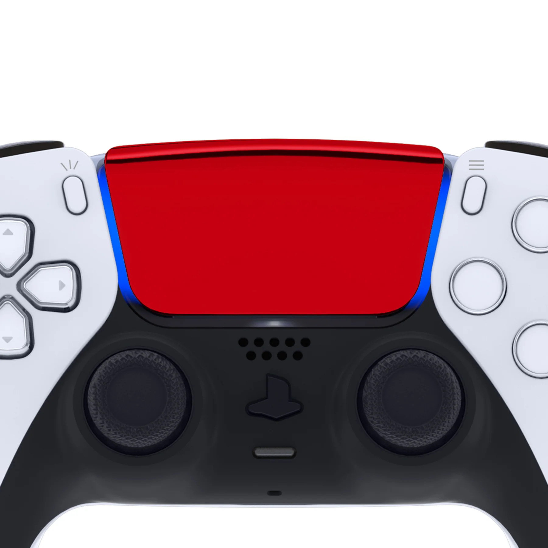 eXtremeRate Replacement Custom Touchpad Cover Compatible with PS5 Controller BDM-010/020/030/040/050/060 - Chrome Red - Image 4