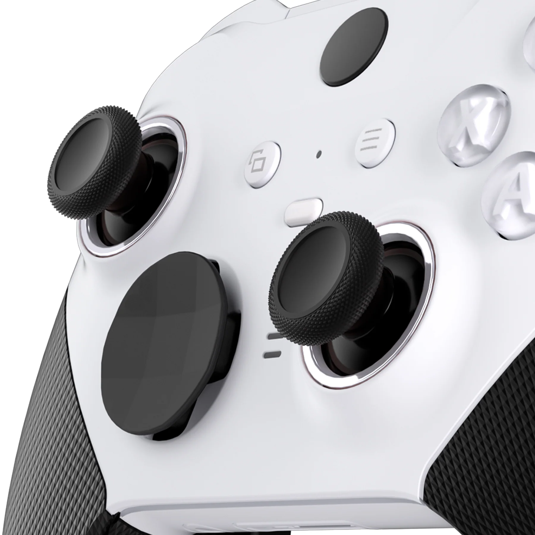 eXtremeRate Custom Accent Rings for Xbox Elite Series 2 Core & for Elite Series 2 & for Xbox One Elite Controller, Compatible with eXtremeRate ASR Version Shell for Xbox Series X/S Controller - Chrome Silver - Image 7