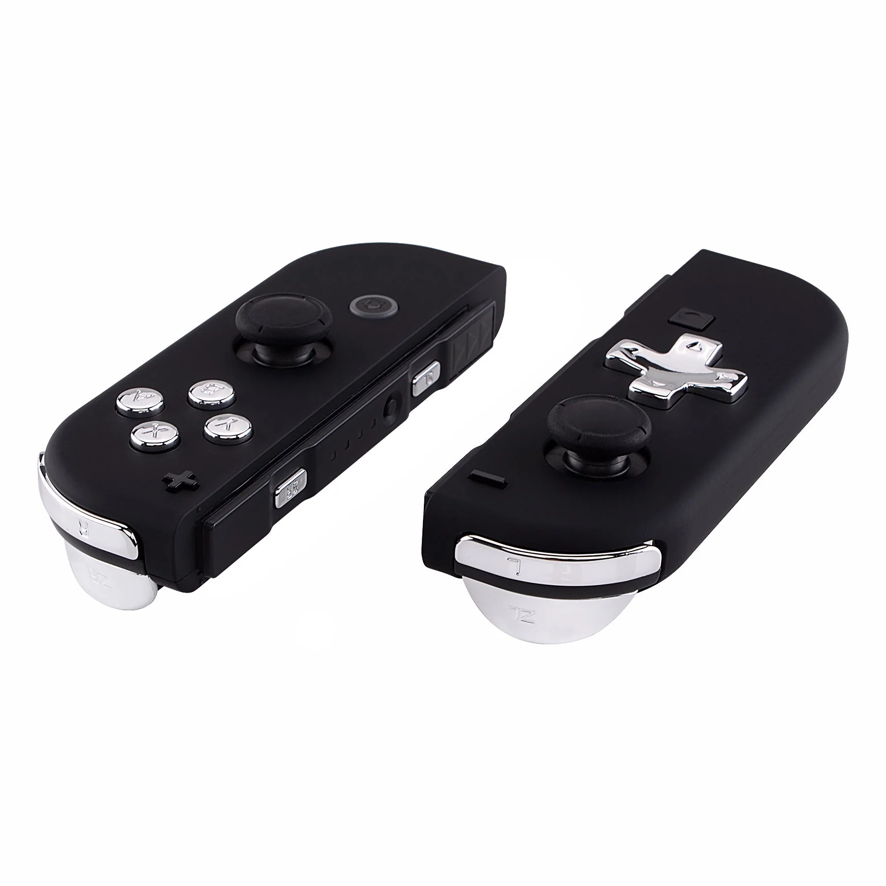 eXtremeRate Dpad Version Replacement Full Set Buttons for Joycon of Switch (D-pad ONLY Fits for eXtremeRate D-pad Shell for Joycon) - Chrome Silver - Image 4
