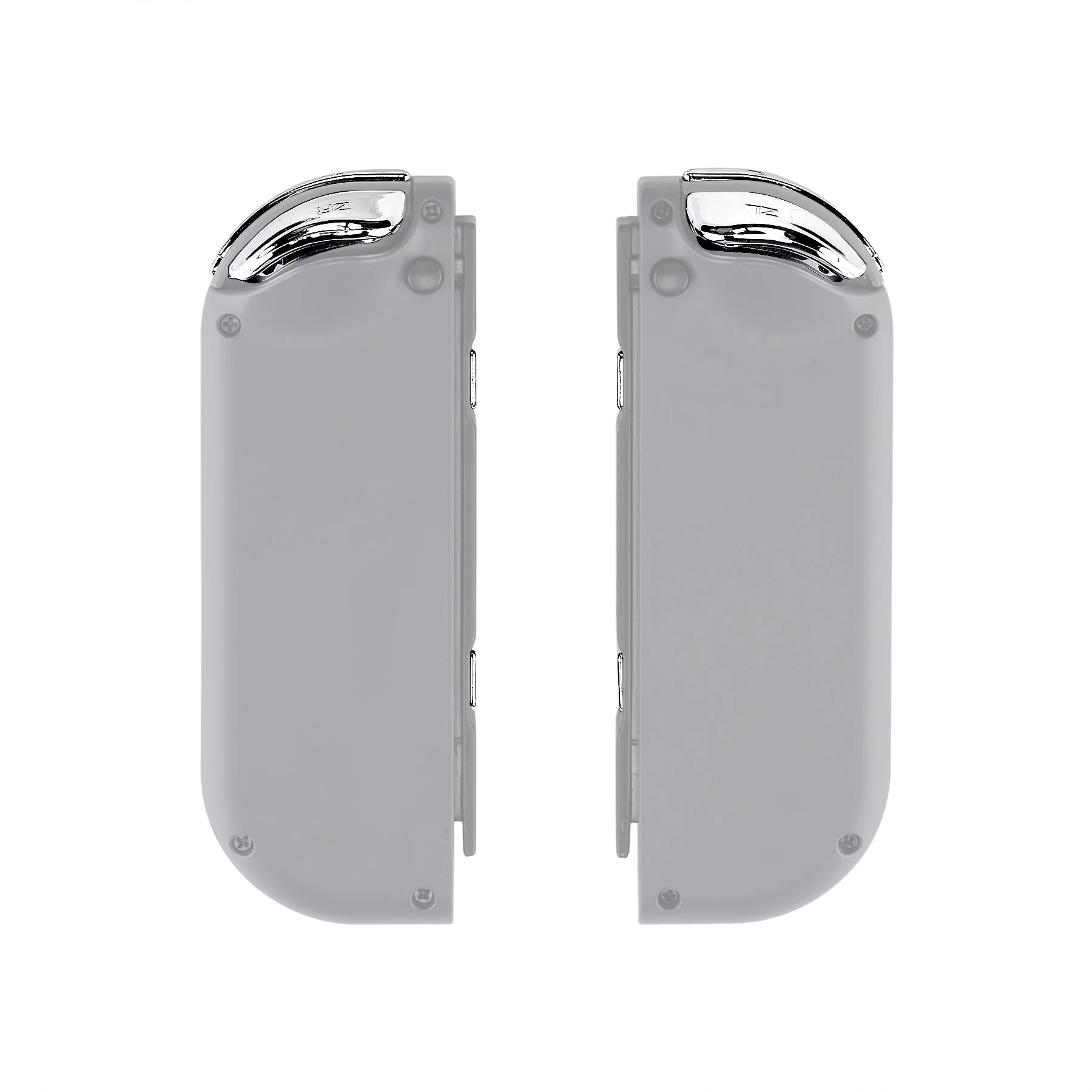 eXtremeRate Replacement Full Set Buttons for Joycon of NS Switch - Chrome Silver Glossy - Image 8