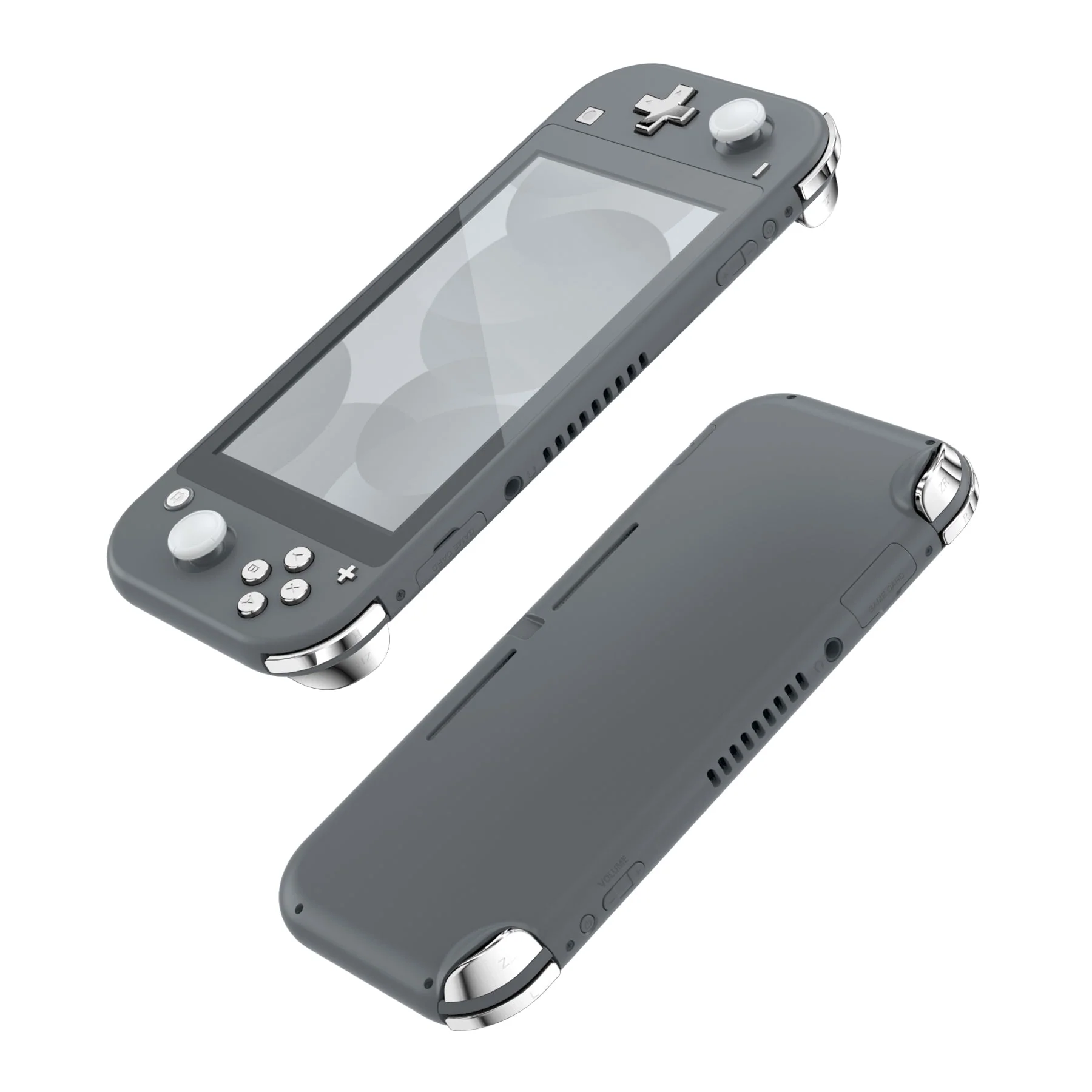 eXtremeRate Replacement Full Set Buttons for NS Switch Lite - Chrome Silver Glossy - Image 8