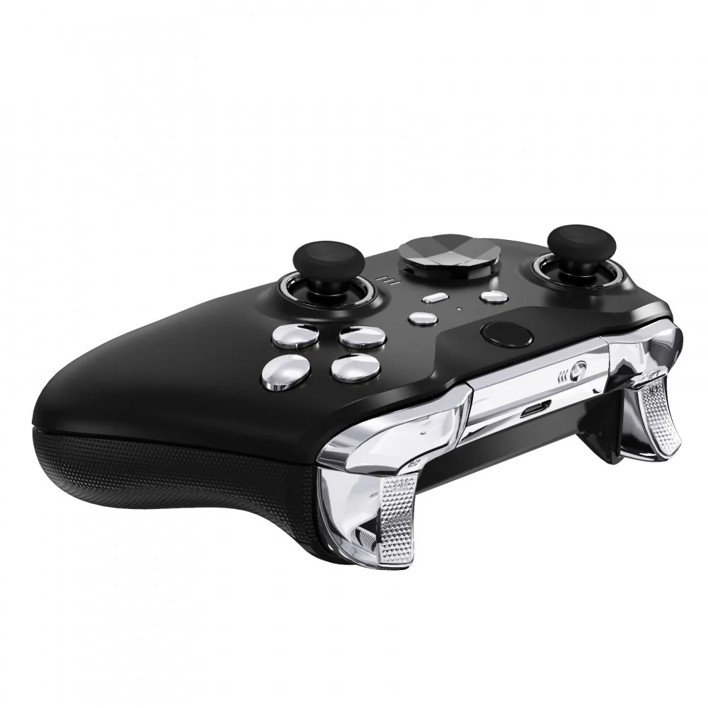 eXtremeRate Replacement Buttons Kit for Xbox One Elite Series 2  & Elite 2 Core Controller - Chrome Silver - Image 5