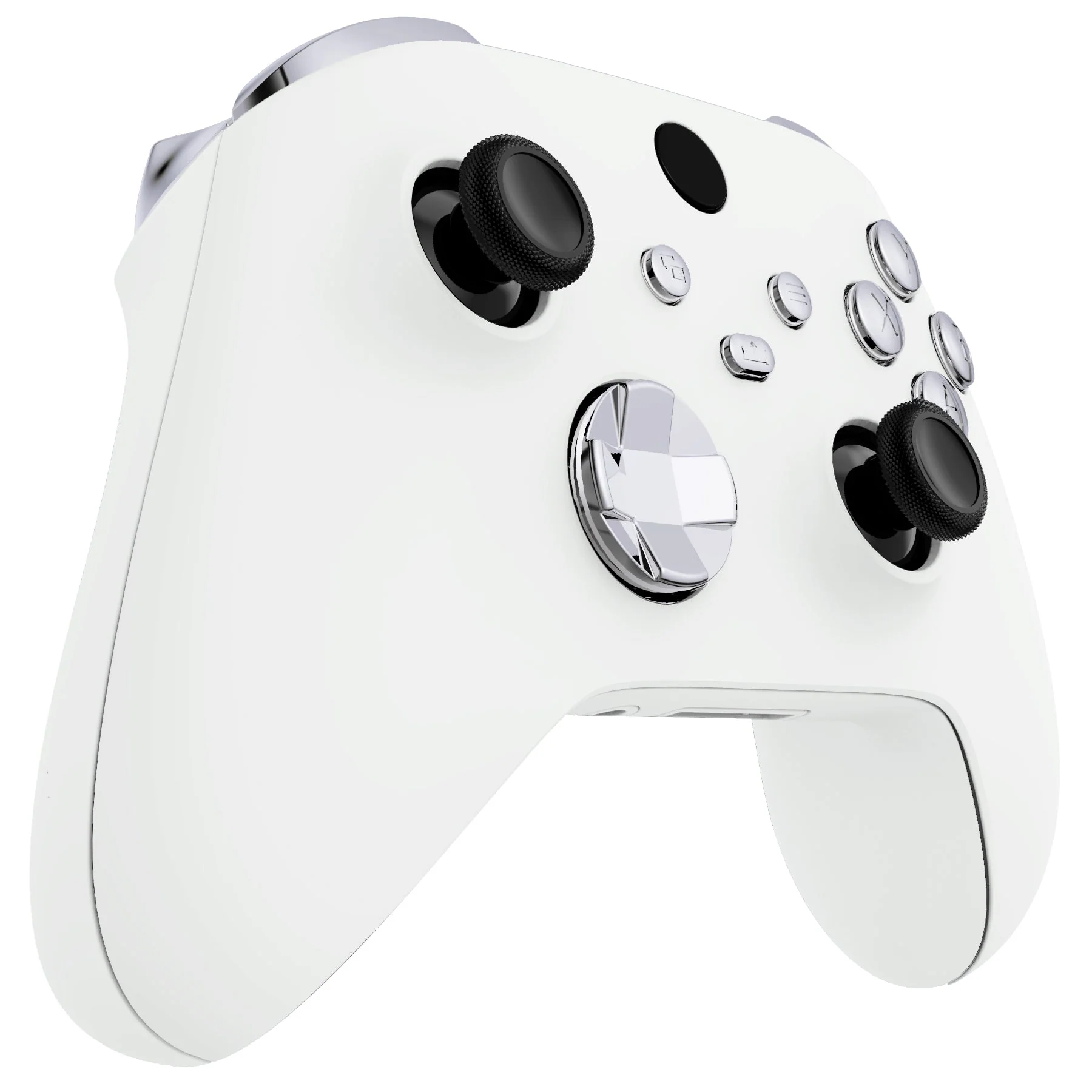 eXtremeRate Replacement Full Set Buttons for Xbox Series X & S Controller - Chrome Silver - Image 5