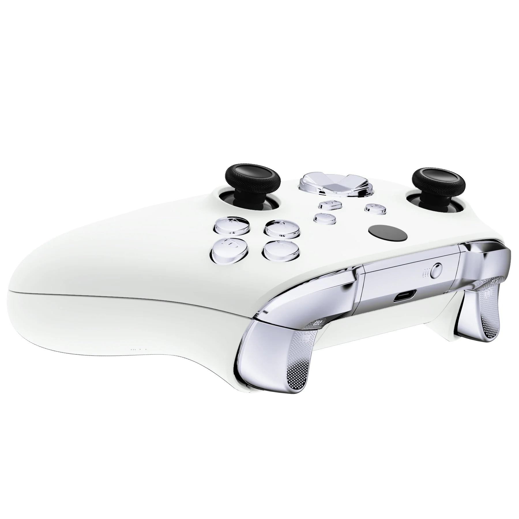 eXtremeRate Replacement Full Set Buttons for Xbox Series X & S Controller - Chrome Silver - Image 6