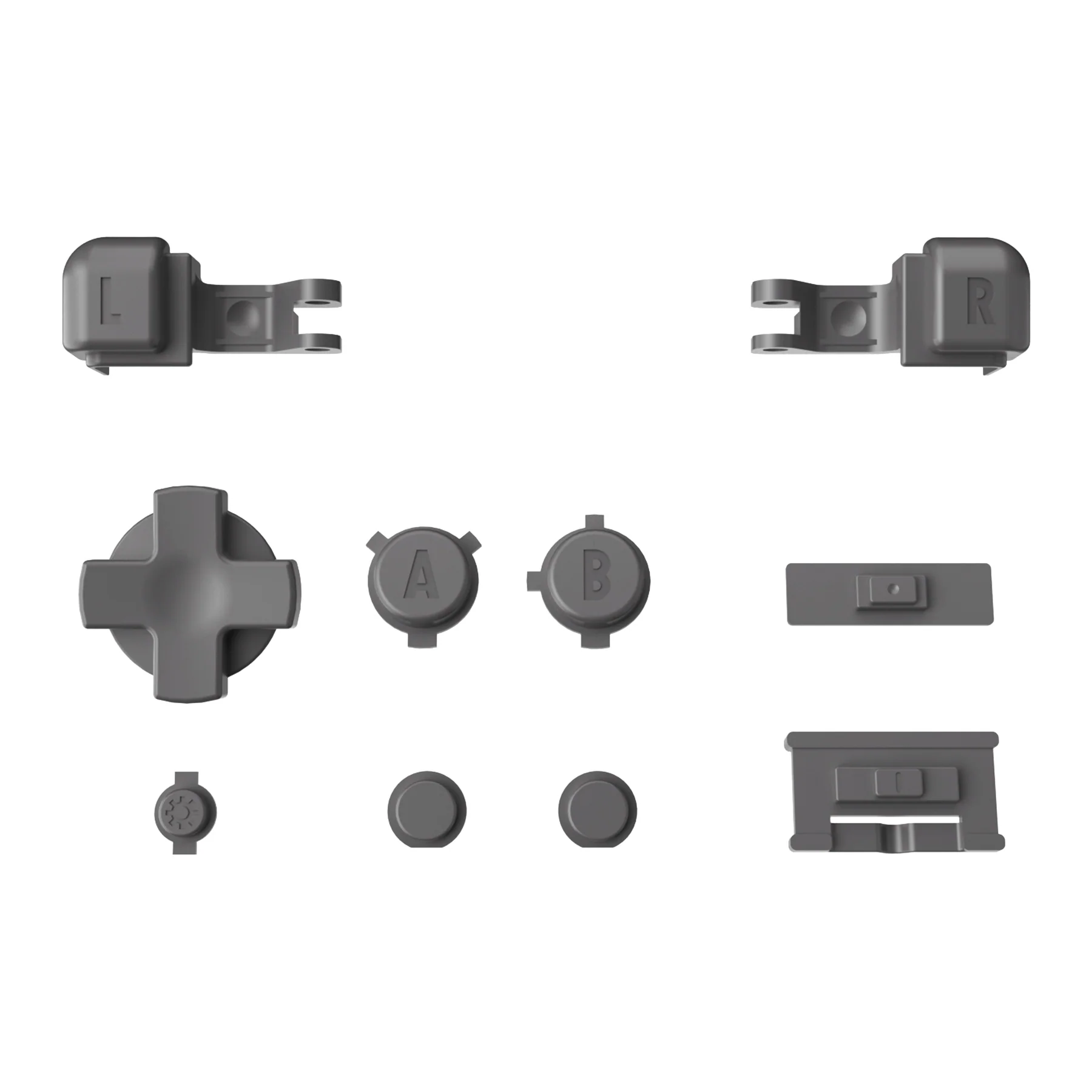 eXtremeRate Custom Replacement Full Set Buttons for Gameboy Advance SP GBA SP Console - Classic Gray - Image 8