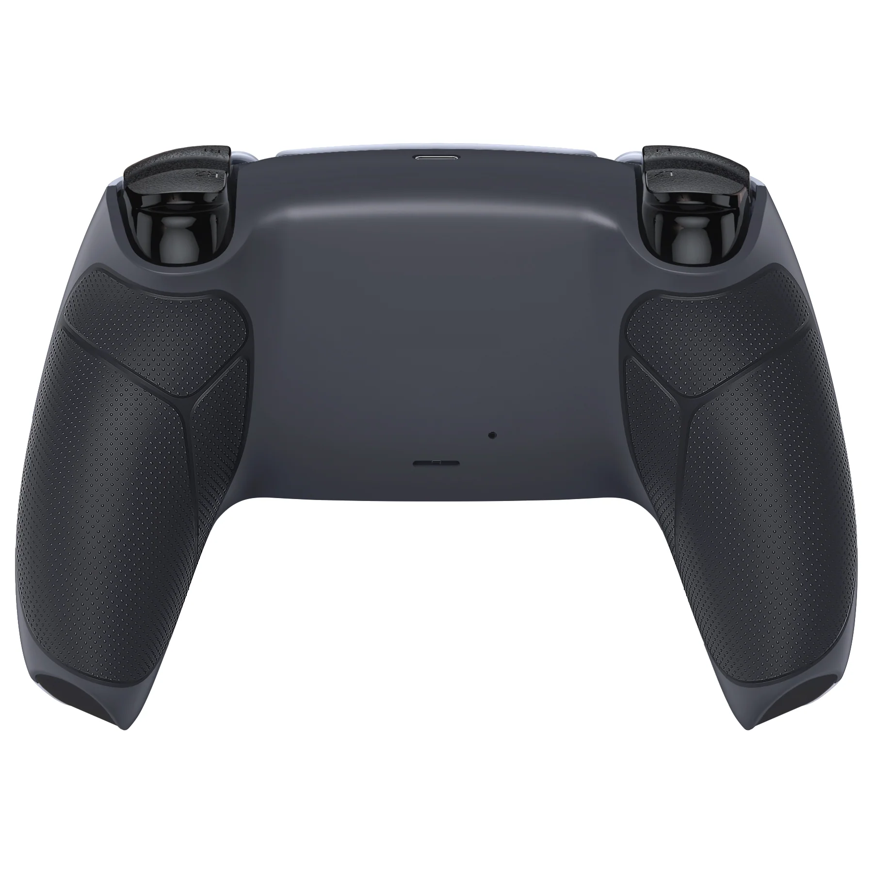 eXtremeRate Performance Grip Replacement Back Housing Bottom Shell Compatible with PS5 Controller BDM-010/020/030/040/050 - Rubberized Classic Gray & Dark Gray - Image 2