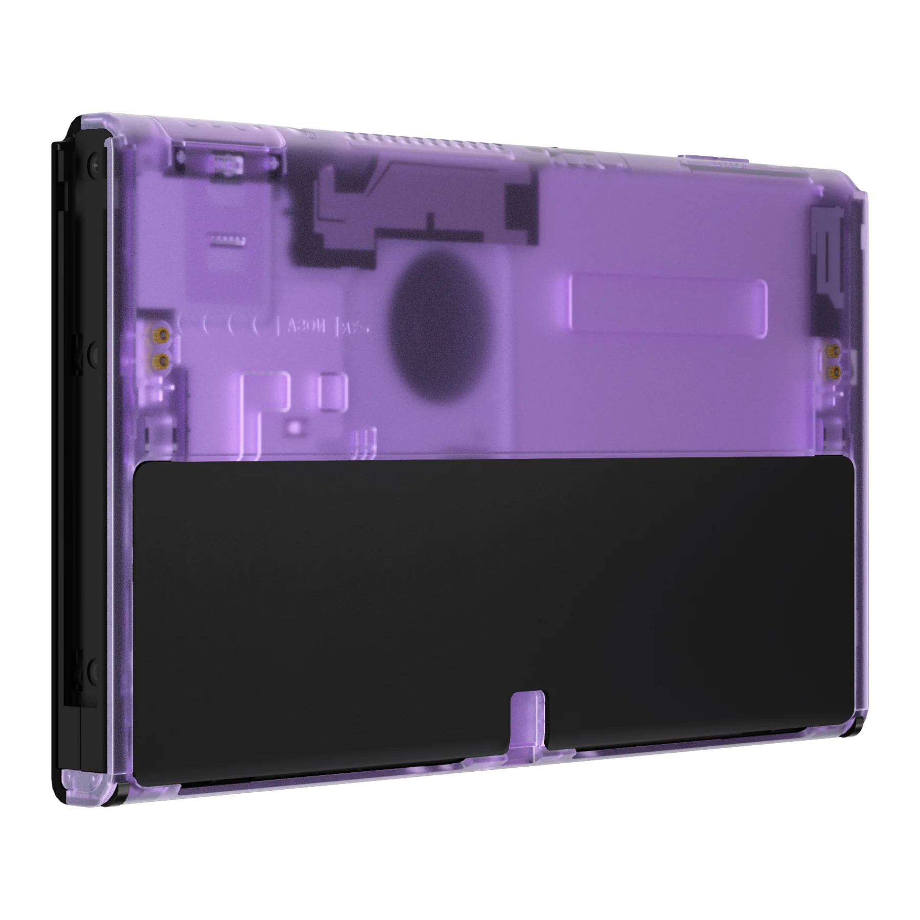 eXtremeRate Replacement Back Plate for Nintendo Switch OLED Console - Clear Atomic Purple - Image 5