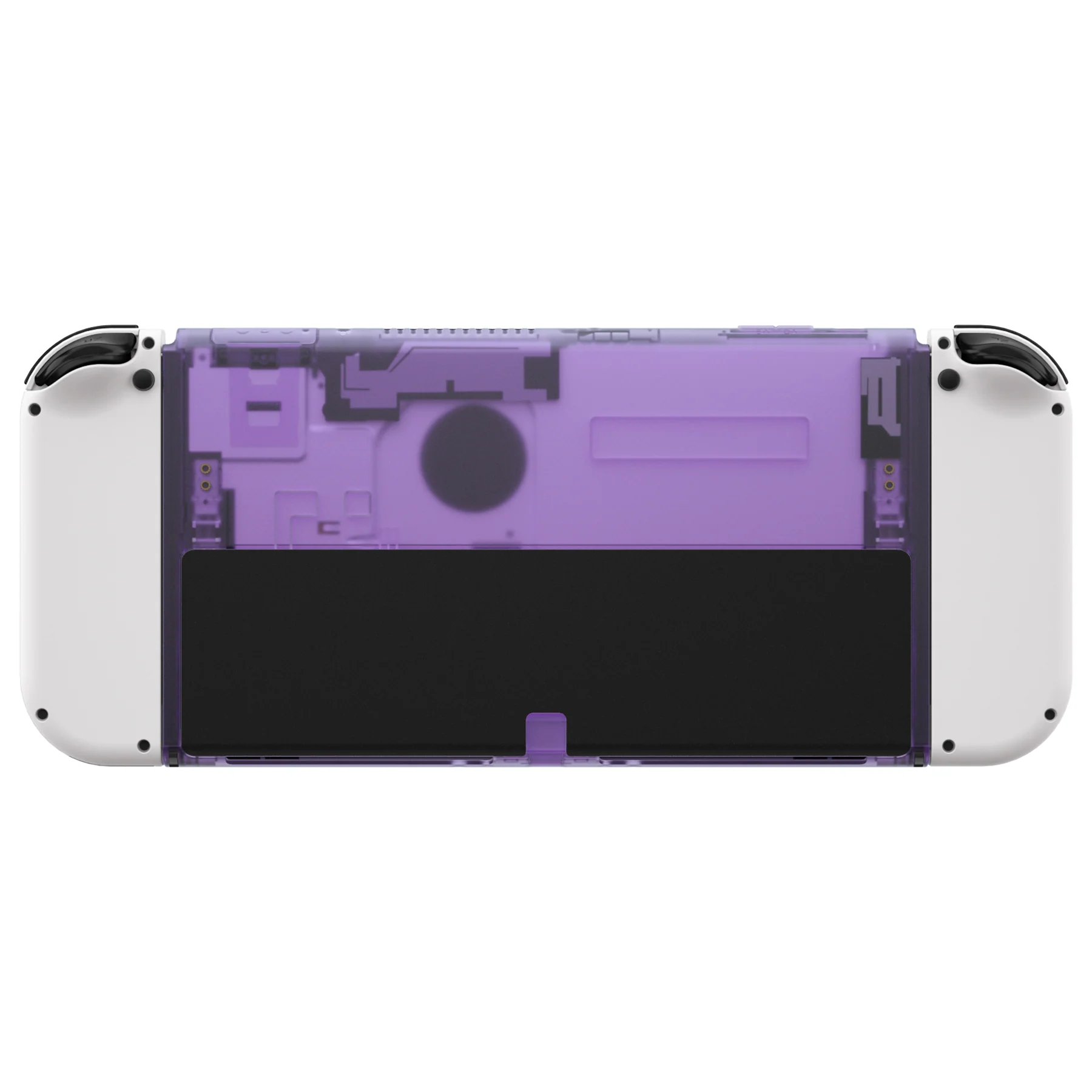 eXtremeRate Replacement Back Plate for Nintendo Switch OLED Console - Clear Atomic Purple - Image 7