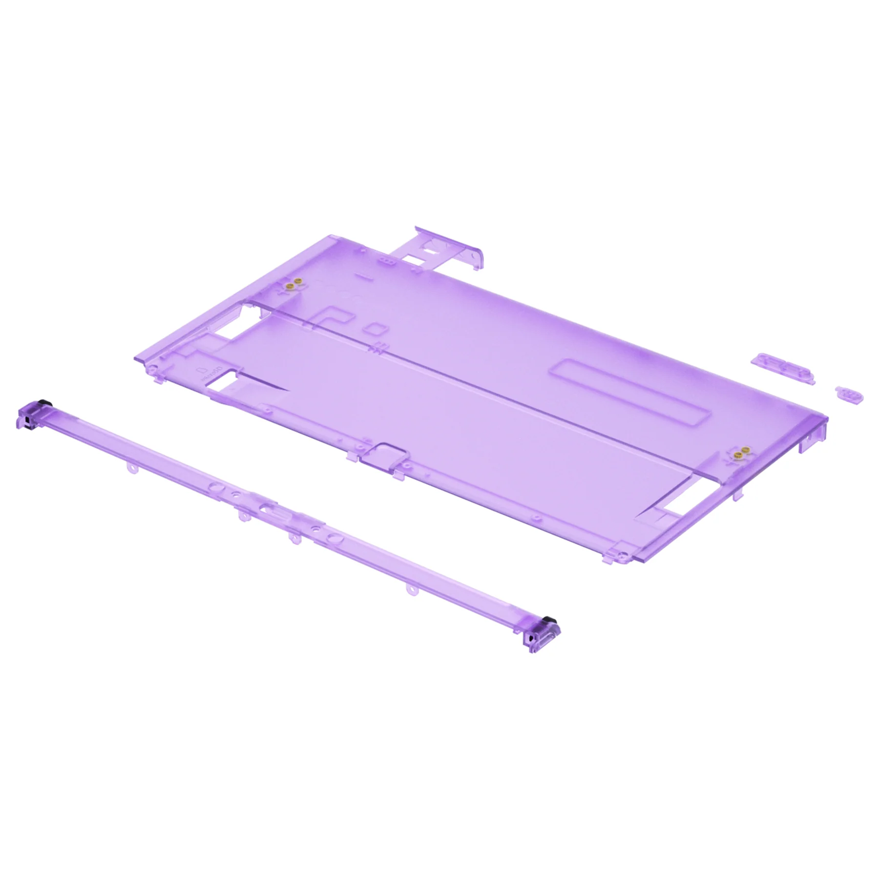 eXtremeRate Replacement Back Plate for Nintendo Switch OLED Console - Clear Atomic Purple - Image 8