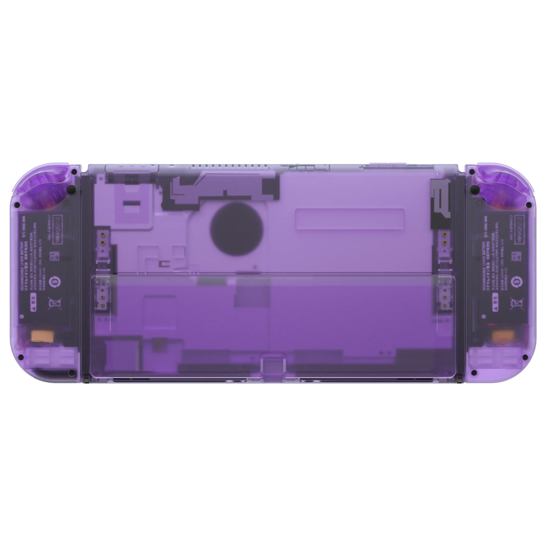 eXtremeRate Custom Replacement Full Set Shell with Buttons for Nintendo Switch OLED - Clear Atomic Purple - Image 8