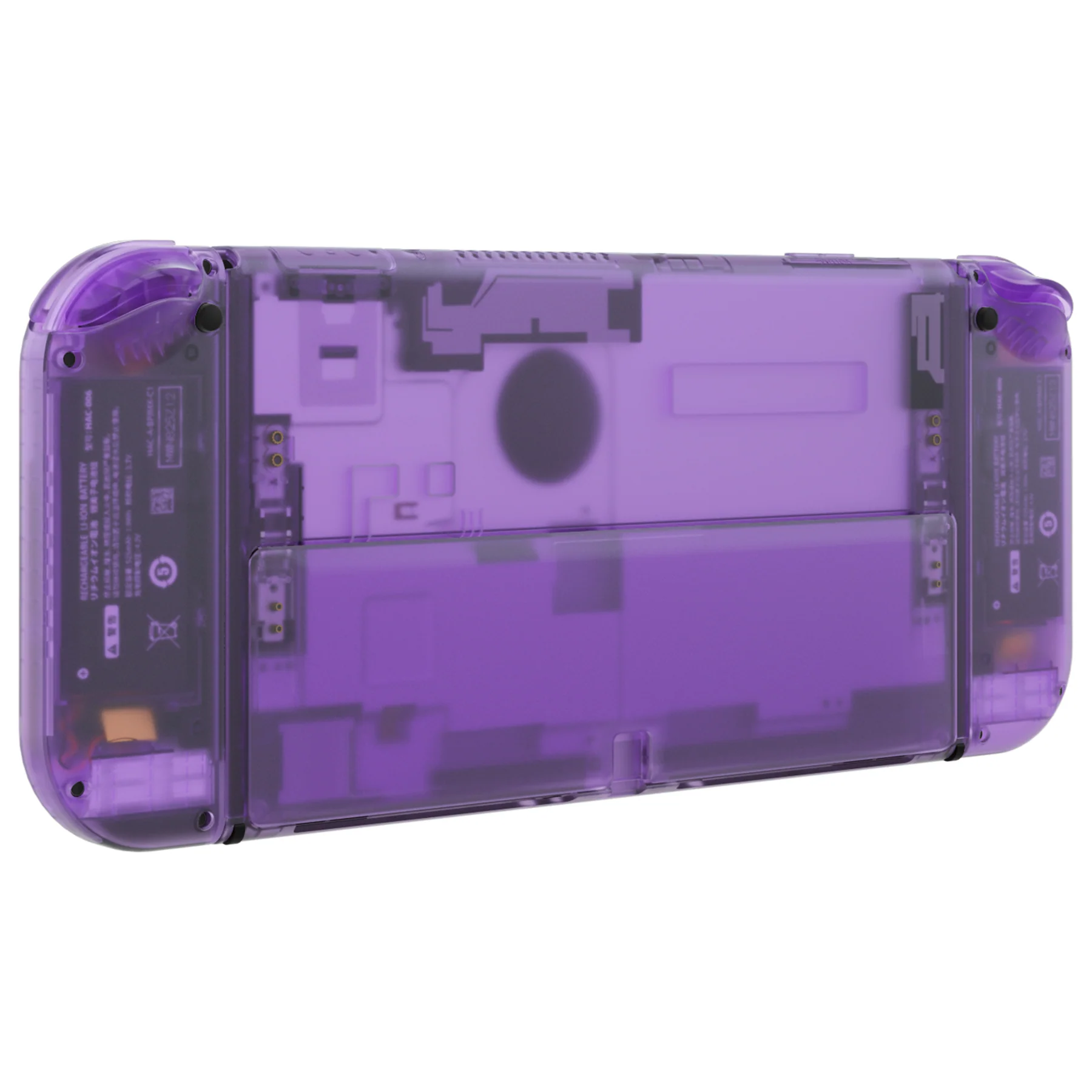 eXtremeRate Custom Replacement Full Set Shell with Buttons for Nintendo Switch OLED - Clear Atomic Purple - Image 9