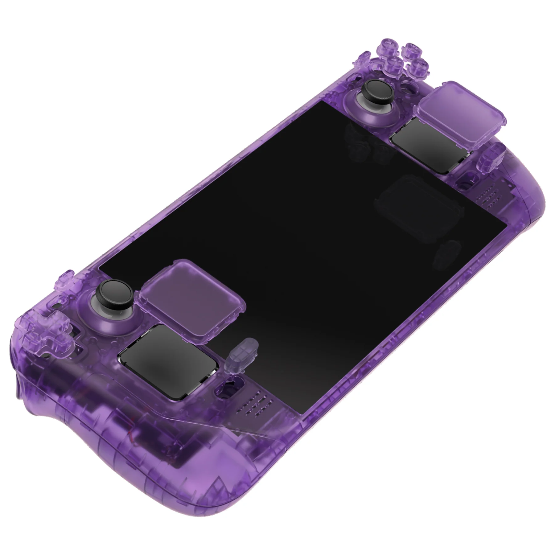eXtremeRate Custom Full Set Shell with Buttons for Steam Deck LCD - Clear Atomic Purple - Image 5