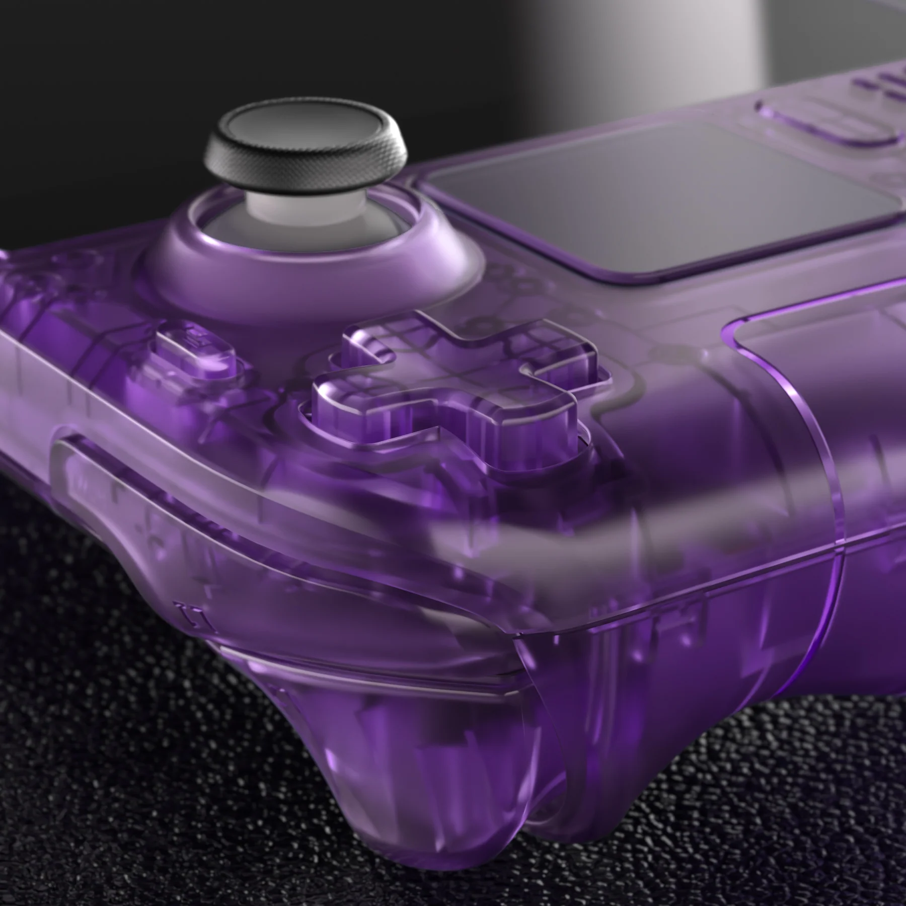 eXtremeRate Custom Full Set Shell with Buttons for Steam Deck LCD - Clear Atomic Purple - Image 7