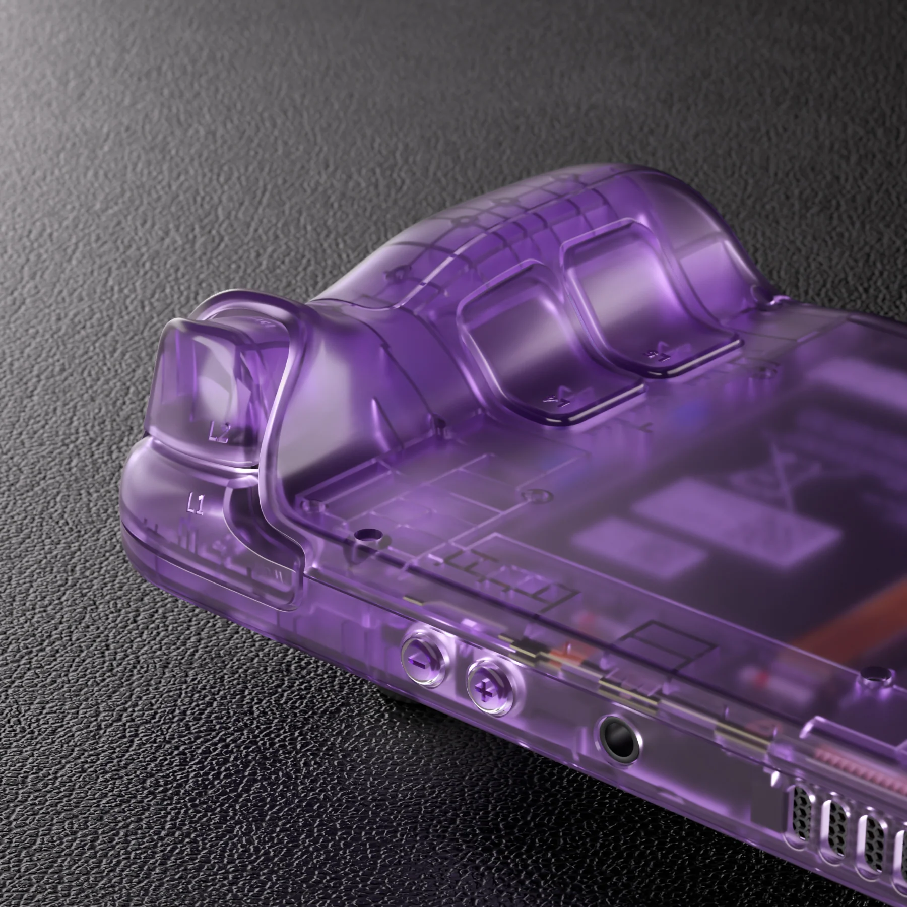 eXtremeRate Custom Full Set Shell with Buttons for Steam Deck LCD - Clear Atomic Purple - Image 9