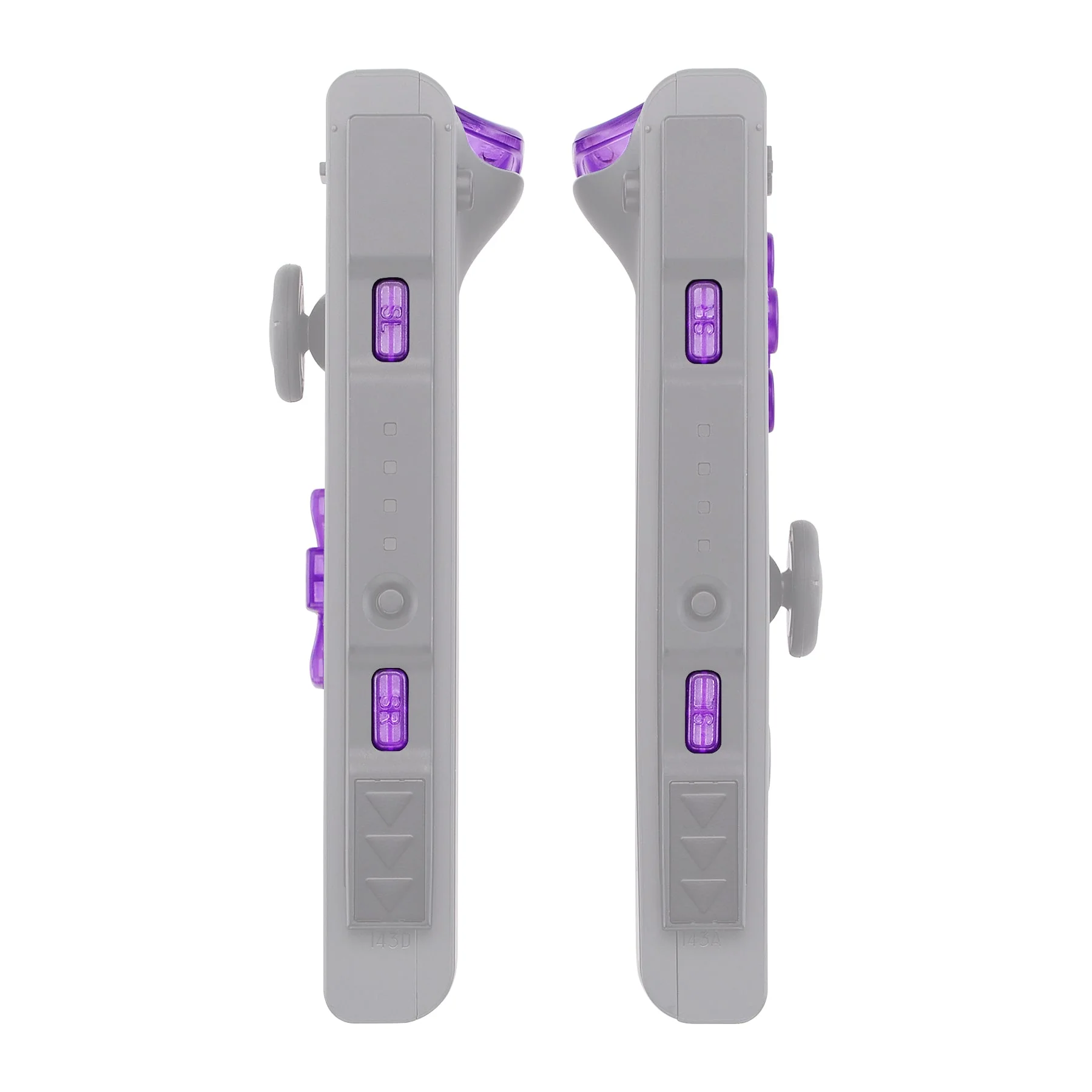 eXtremeRate Dpad Version Replacement Full Set Buttons for Joycon of Switch (D-pad ONLY Fits for eXtremeRate D-pad Shell for Joycon) - Clear Atomic Purple - Image 8
