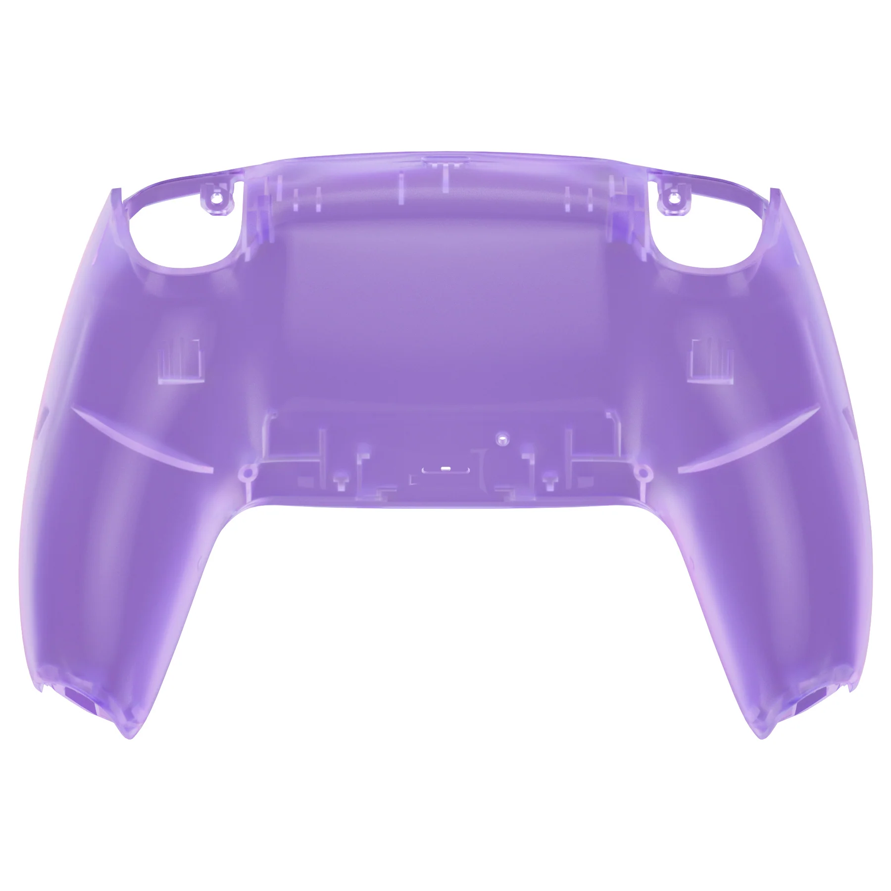 eXtremeRate Replacement Back Housing Bottom Shell Compatible with PS5 Controller BDM-010/020/030/040/050 - Clear Atomic Purple - Image 6