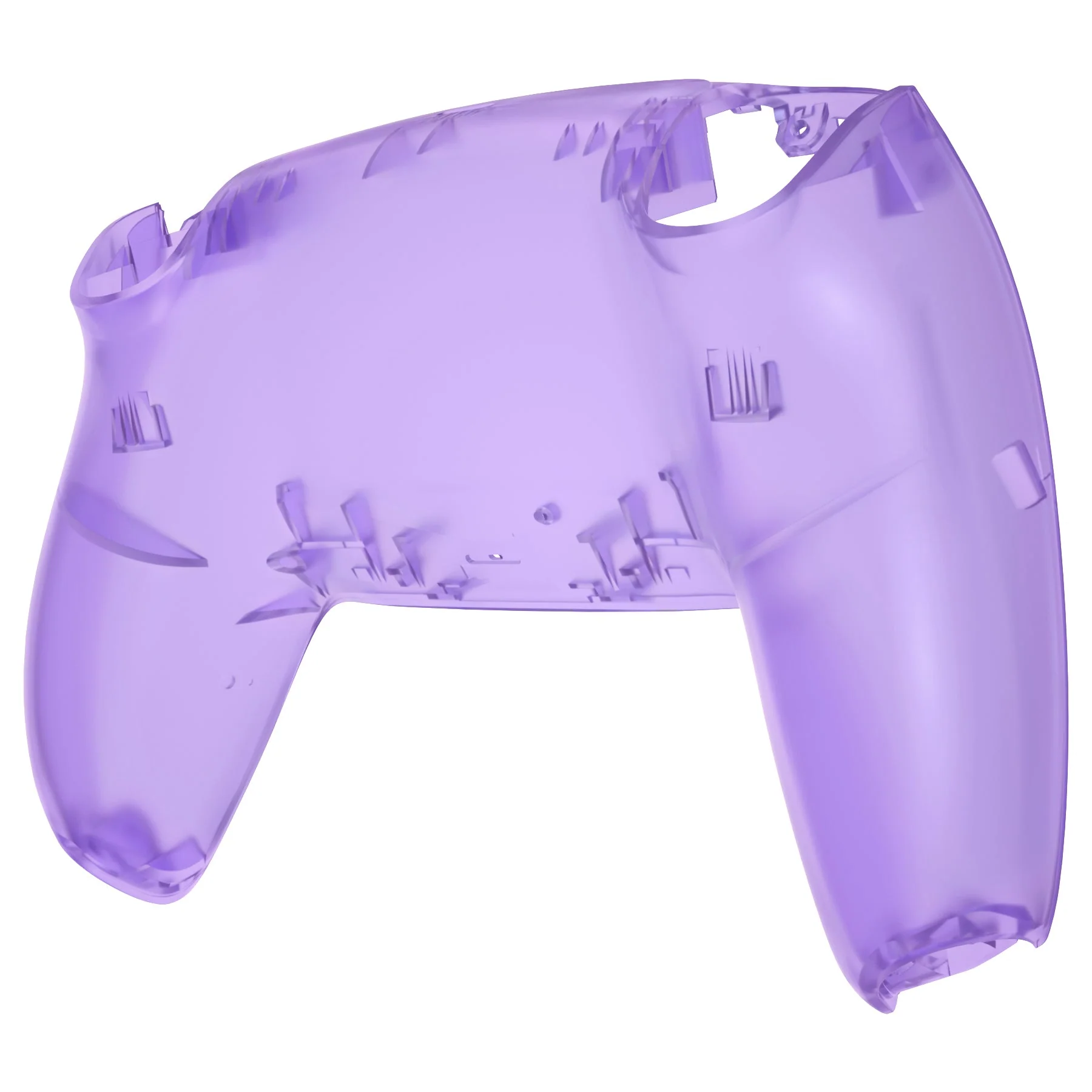 eXtremeRate Replacement Back Housing Bottom Shell Compatible with PS5 Controller BDM-010/020/030/040/050 - Clear Atomic Purple - Image 8